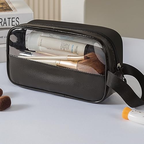 Miniatura 3 de Neceser de viaje bolsa de lavado impermeable portátil organizador de accesorios de viaje, Negro -