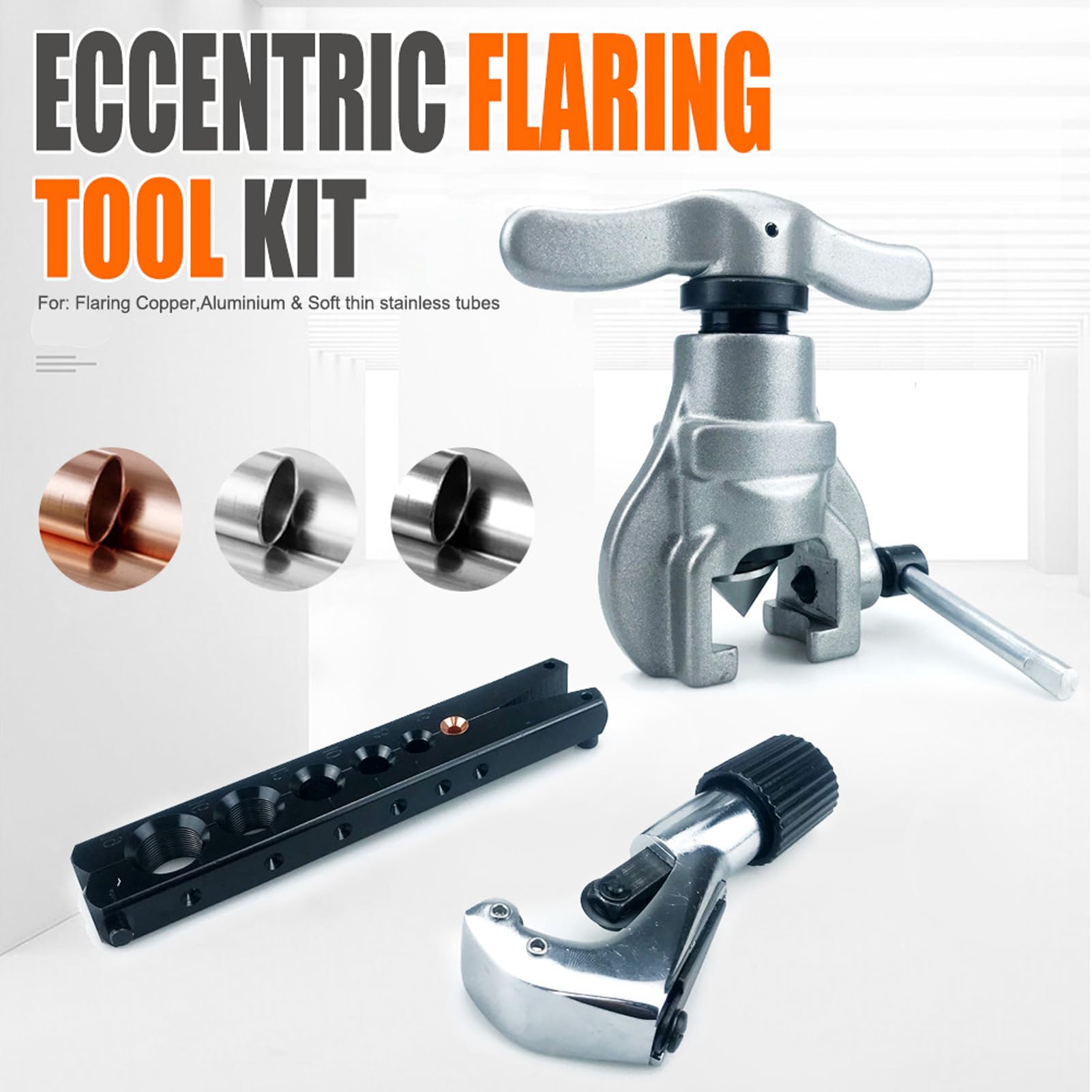 Eccentric Expander, 3Pcs Set 6 Holes Riveting Eccentric Cone Expander, Single Cleat Eccentric Flaring Tool - Image 4