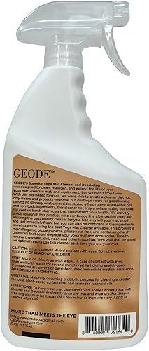 Miniatura 7 de Geode Spray limpiador y desodorante para esterillas de yoga, aceites esenciales de lavanda dulce, fácil de usar, no tóxico, ideal para esterillas de