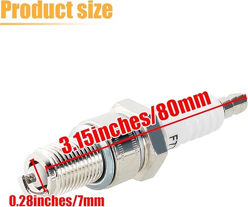 Miniatura 2 de Paquete de 3 bujías F7TC para generador GCV190 GCV160 GX390 GX340 GX270 GX240 GX200 GX160 GX120 Go Kart Mini Bike cortacésped bomba de agua tractor
