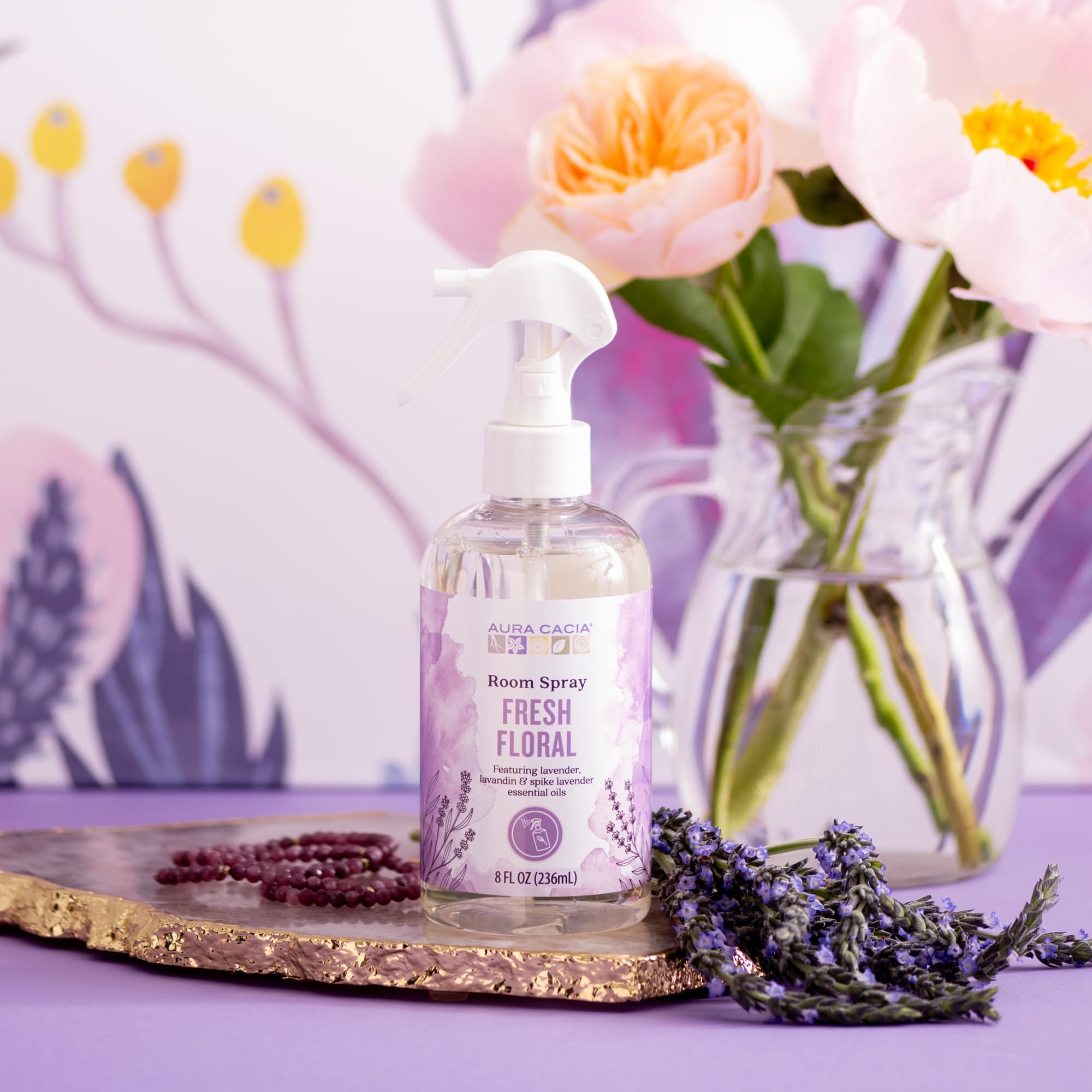 Amazon.com: Aura Cacia Fresh Floral Room Spray 8 Fl. oz. - Light