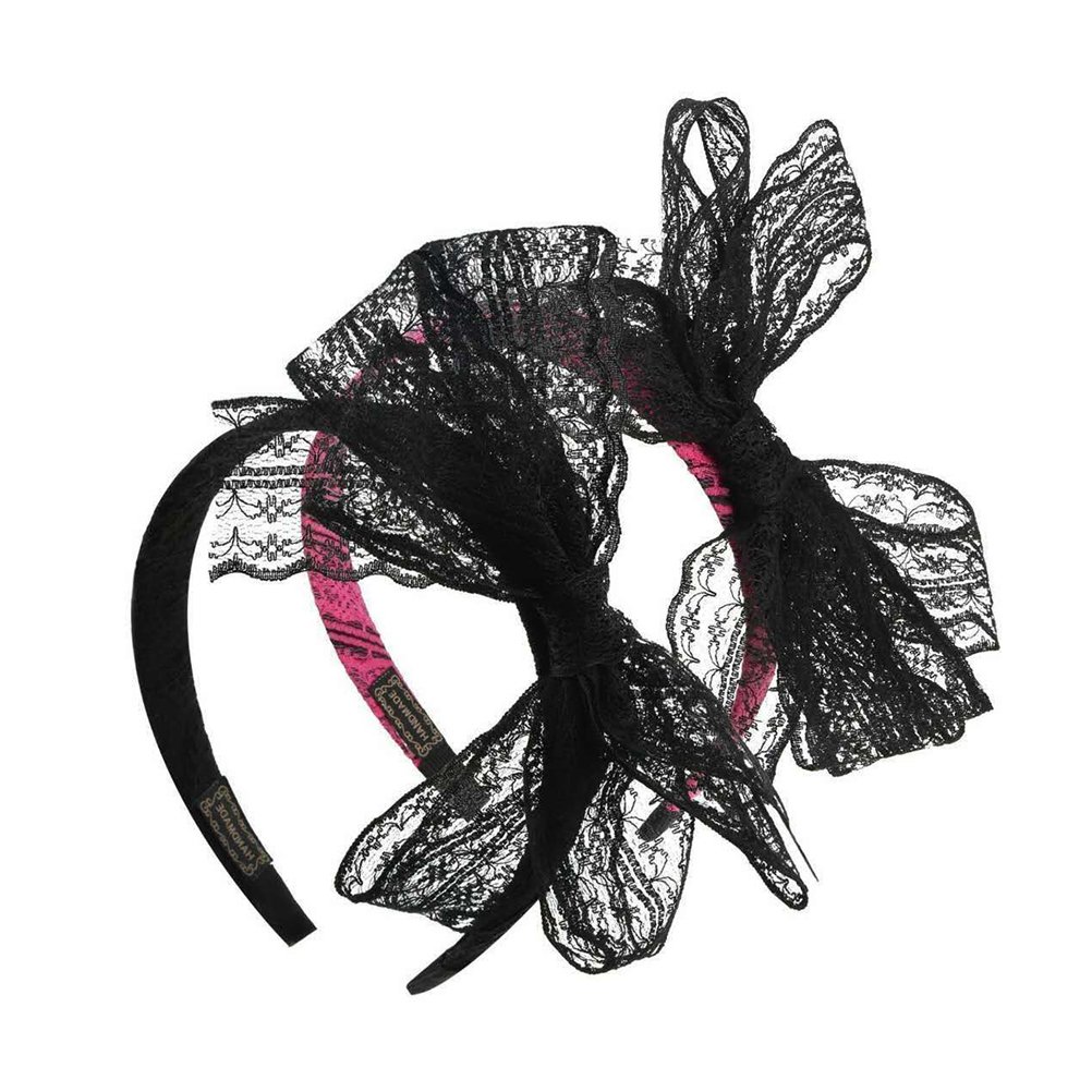 Fasce Per Capelli In Pizzo Neon Anni '80: Set Da 4 Cerchietti Elastici Con Fiocco, Accessori Per Feste A Tema E Costume Halloween