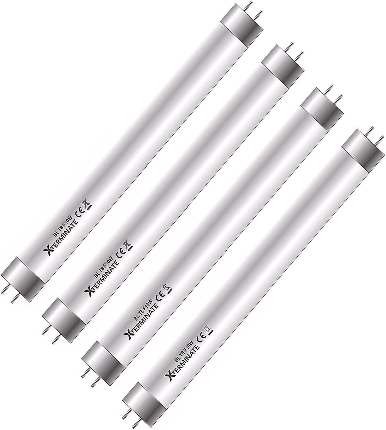 Xterminate 4 x 10 Watt 13 Inch XZAP Replacement Tubes - Bulbs for 20W Electric Fly Killer Machine