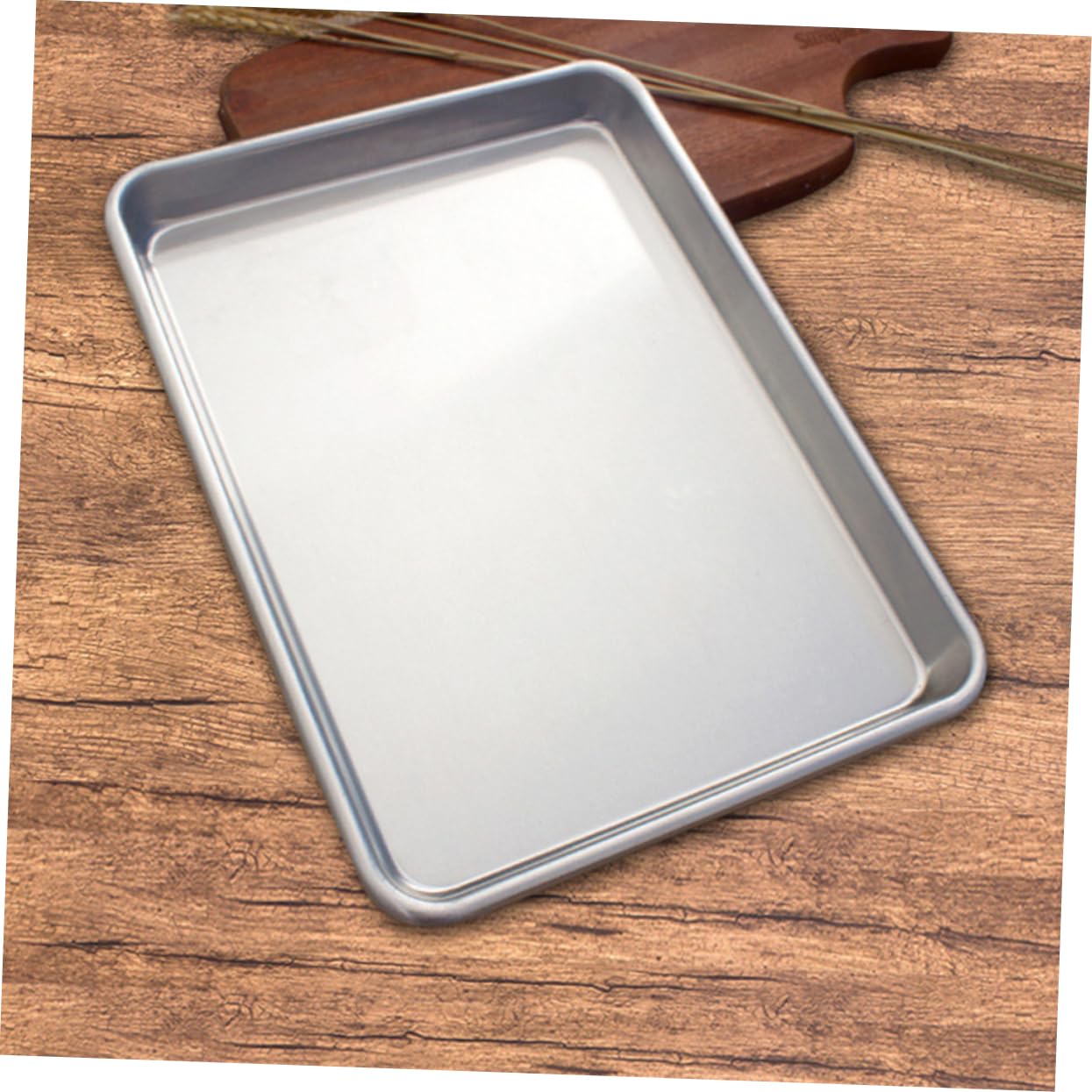 PRETYZOOM 2pièces Moule à Gâteau Rectangulaire Lot de Moules à Pâtisserie Antiadhésifs Plaque de Cuisson pour Biscuits et Toasts