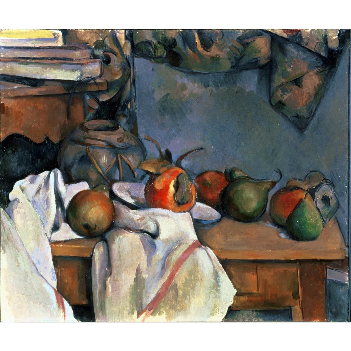 Toile roulée Cézanne pot de gingembre décoration murale salon