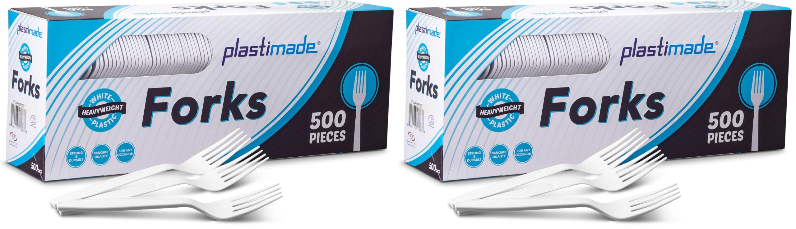 Plastic Forks Extra Heavyweight Disposable White, 500 Count — Amazon image 12