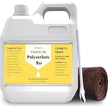 Polysorbate 80 21.17 Oz for Bath Pumps, Liquid Polysorbate 80 Sorbitan Oil Premium, 100% Pure, Cosmetic Grade, Soft for Skin, Suitable for Making Lotions, Shampoo,
