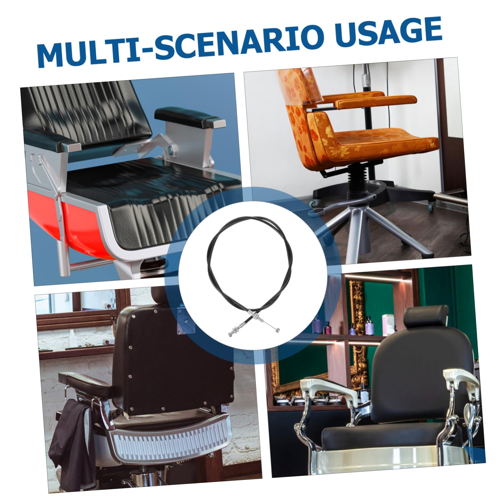 HONMEET Salon Chair Replacement Parts Hydraulic Base Recliner Pull Handle Release Cable Mechanism for Smooth Adjustments Compatible Salon Chairs