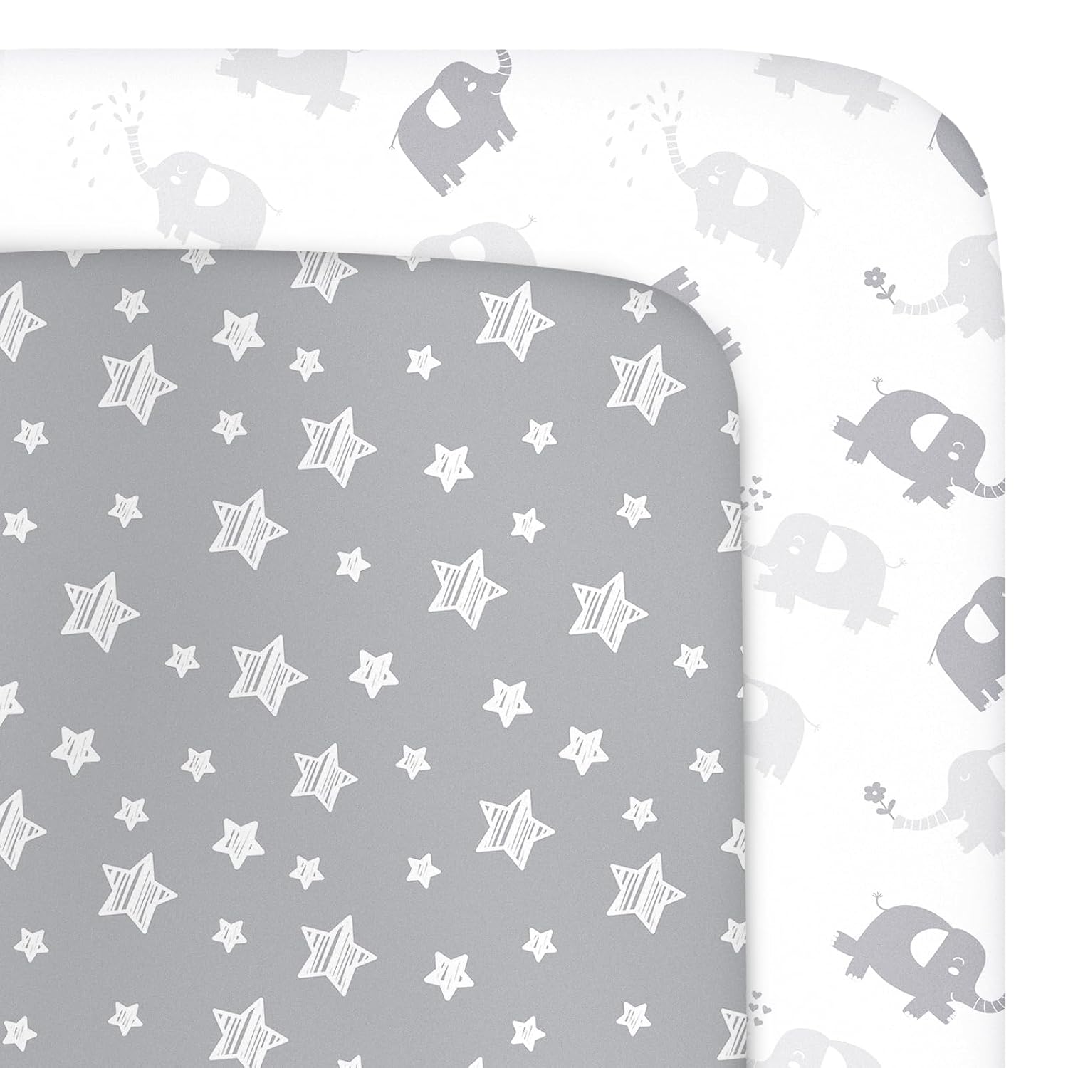 Mini Crib Sheets (38" X 24"), Fitted Portable Crib Sheet for Boys and Girls