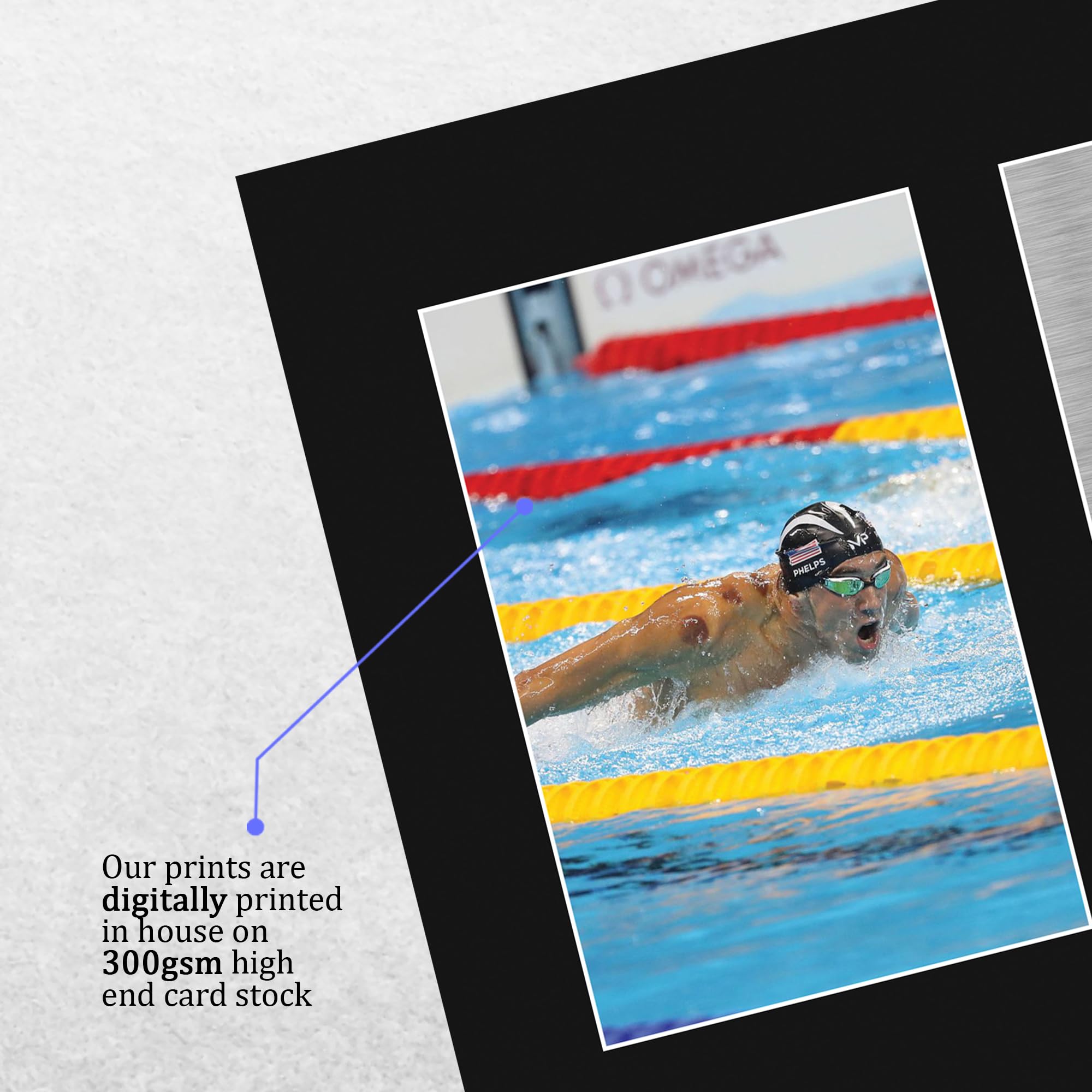 HWC Trading A4 Michael Phelps Swim Team USA Regali Stampati Autografi Firmati Per I Fan Dei Cimeli Del Nuoto