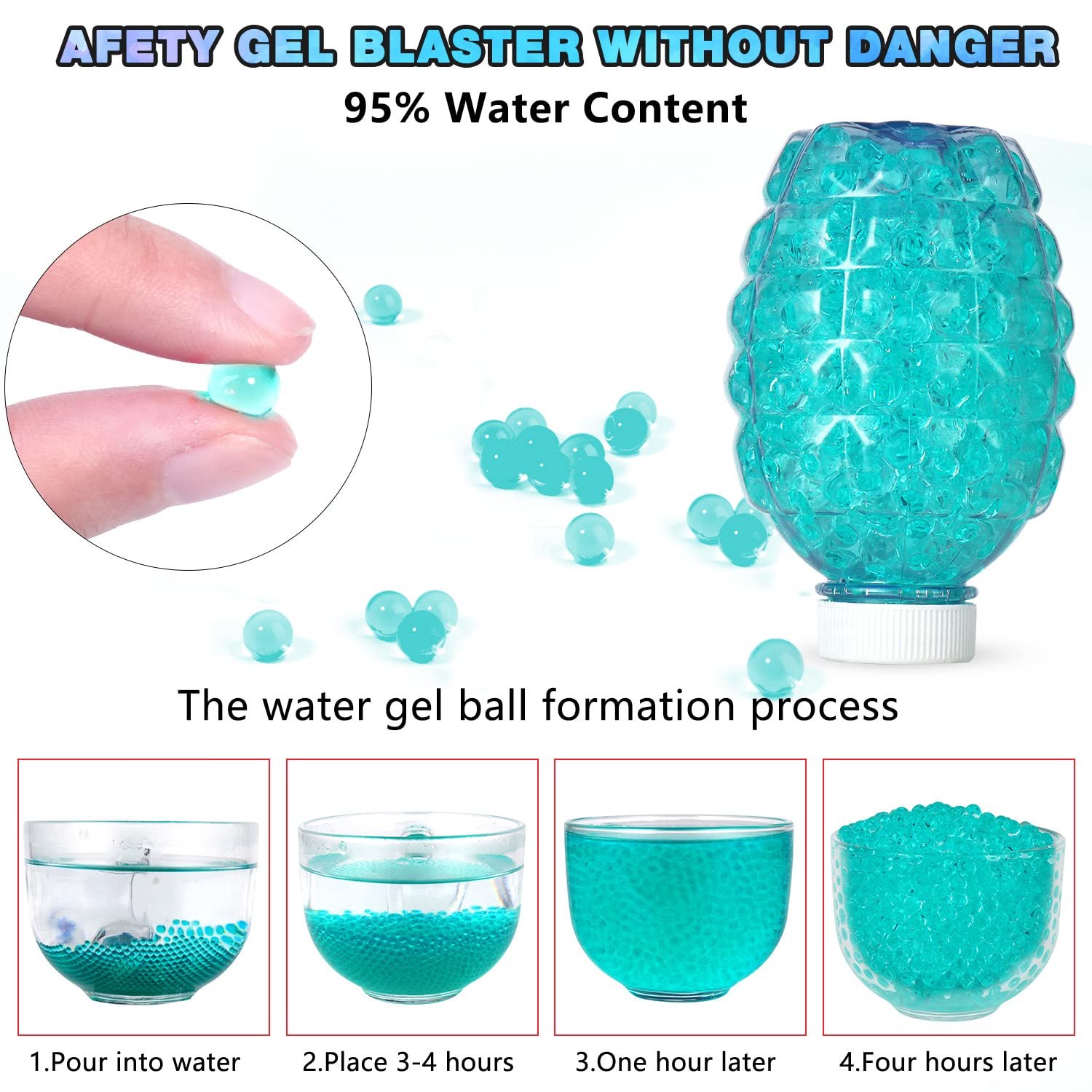 Buy Electric with Gel Ball Blaster JFIEEI Gel Blaster Gun with 10,000