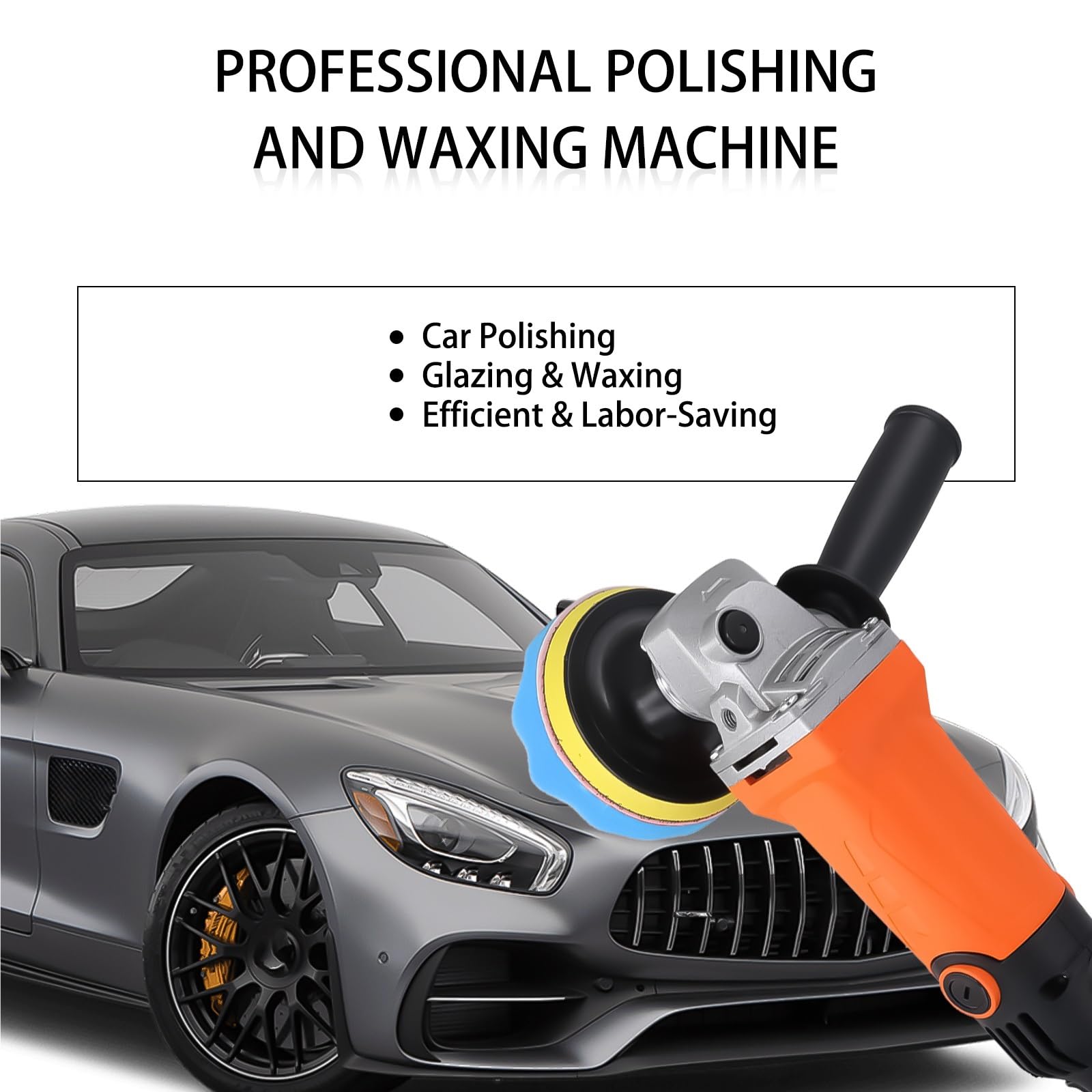 Pulidora Coche Pulidora Rotativa para Automóviles, Enceradora, Pulidora Automotriz, Pulidora Eléctrica para Automóviles De Velocidad Ajustable, Enceradora, Lijadora Pulidora