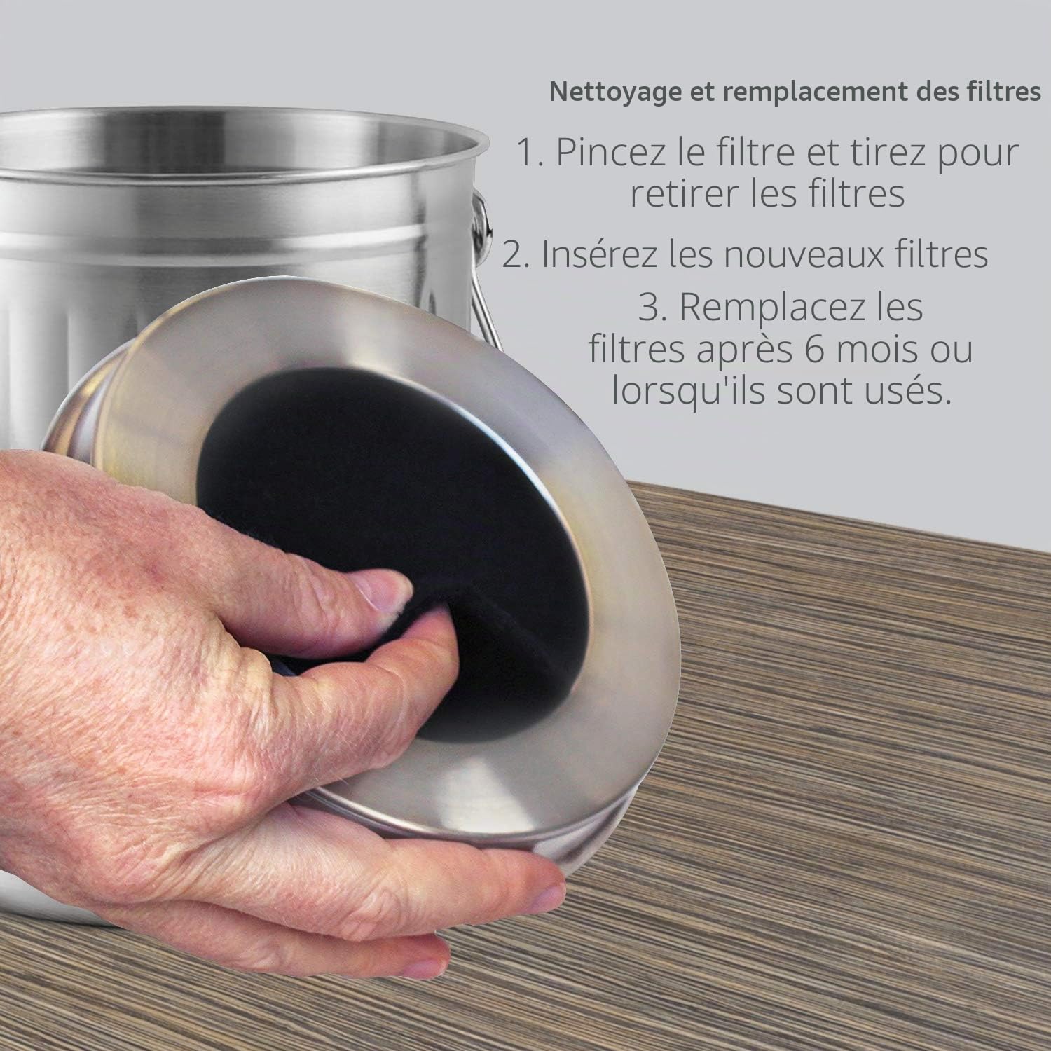 Lot de 12 filtres à Charbon Actif pour Compost - 12 Ronds