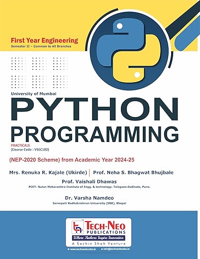 Python Programming For MU Sem 2 Common to all Branches (Course Code : VSEC102)