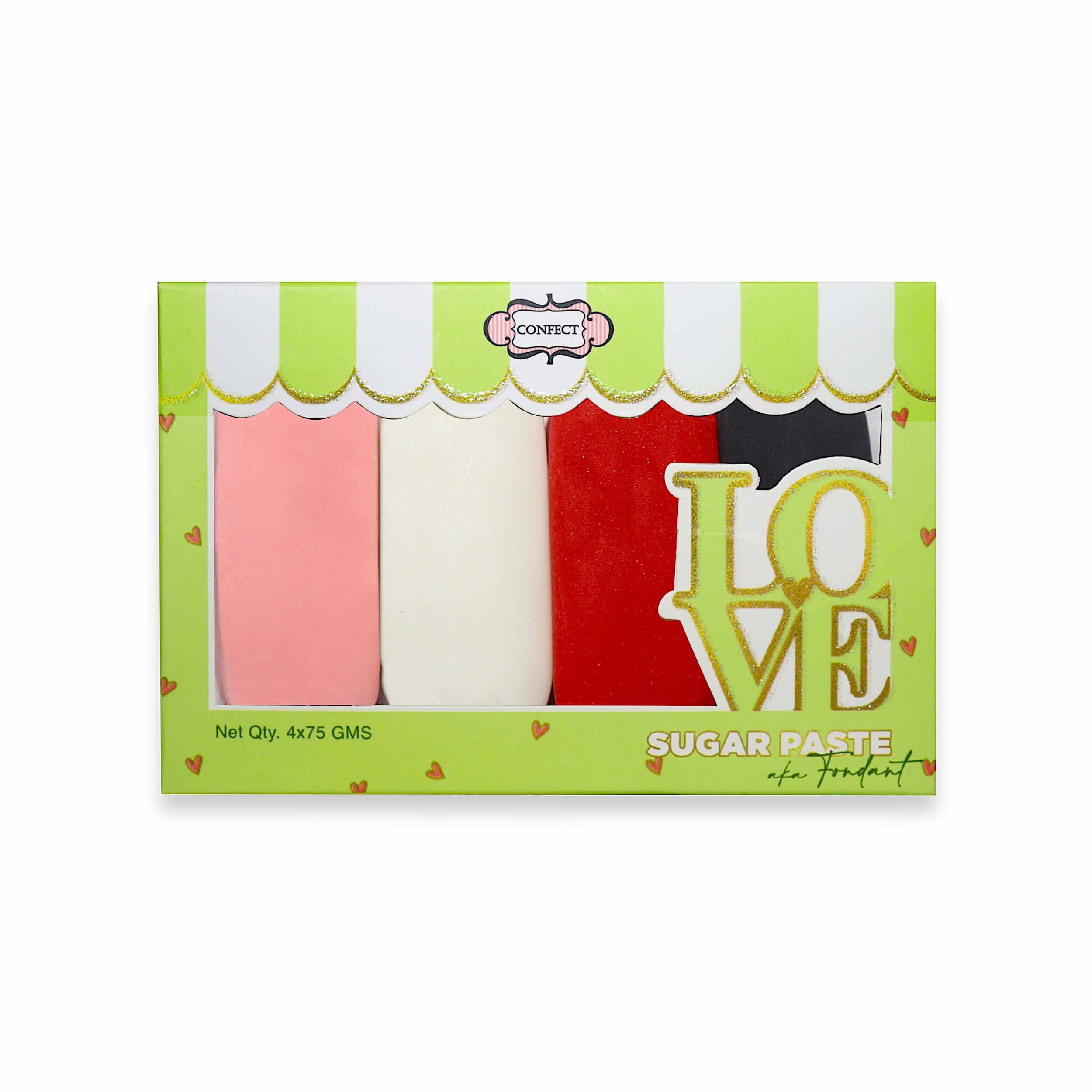 Confect Sugar Paste Multipack 28 | Pastel Edible Sugar Paste | Fondant for Cake Decoration | Edible Fondant Chefs Choice for Cake Decorating - 300 GMS (B0B4DQW5S4) Amazon Price History, Amazon Price Tracker