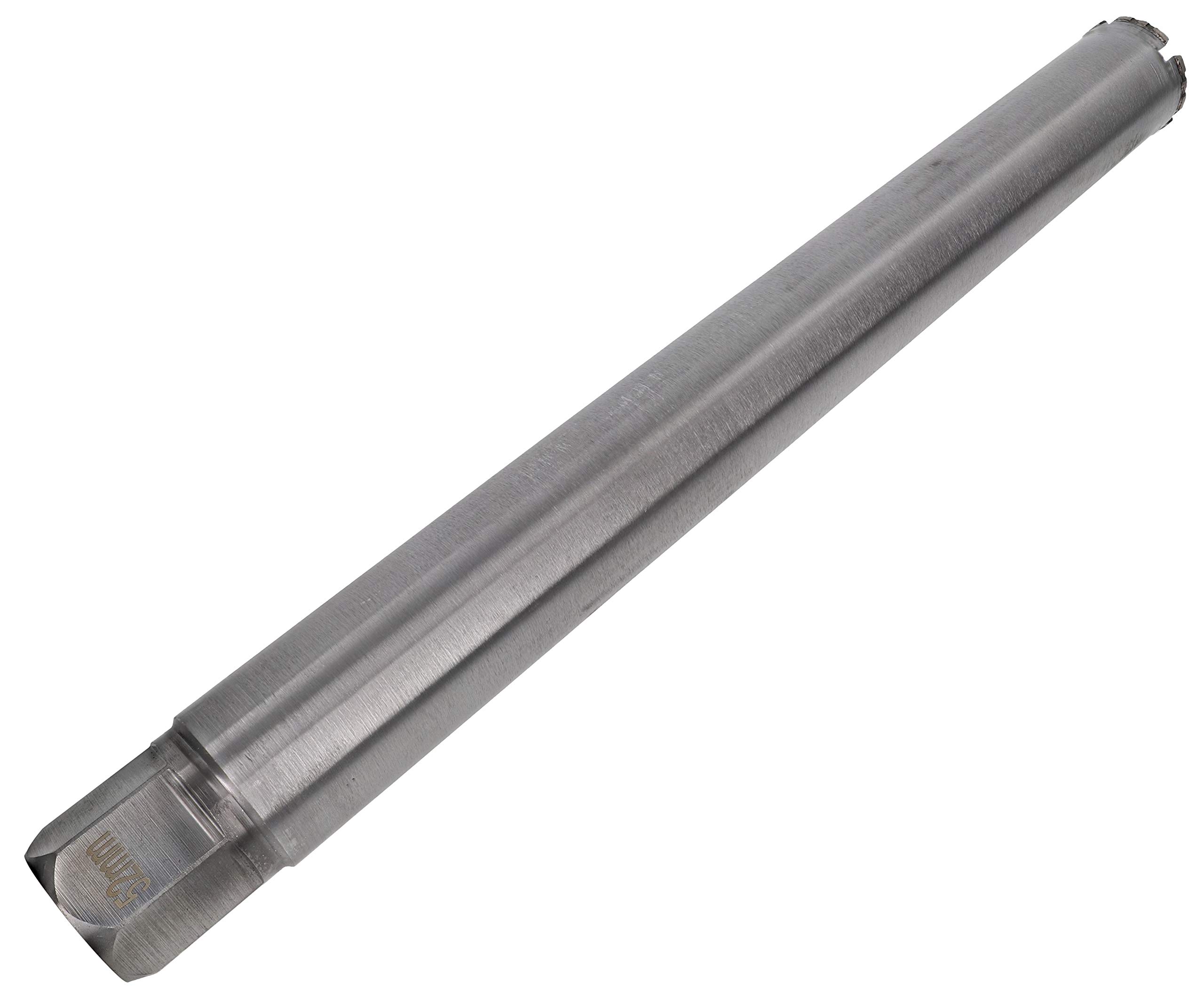 PRODIAMANT wiertło do wiercenia na mokro ø 52 mm do wiertarki rdzeniowej z wodą długość robocza 450mm mocowanie 1 1/4 cala UNC, beton, beton zbrojony, kamień i mur