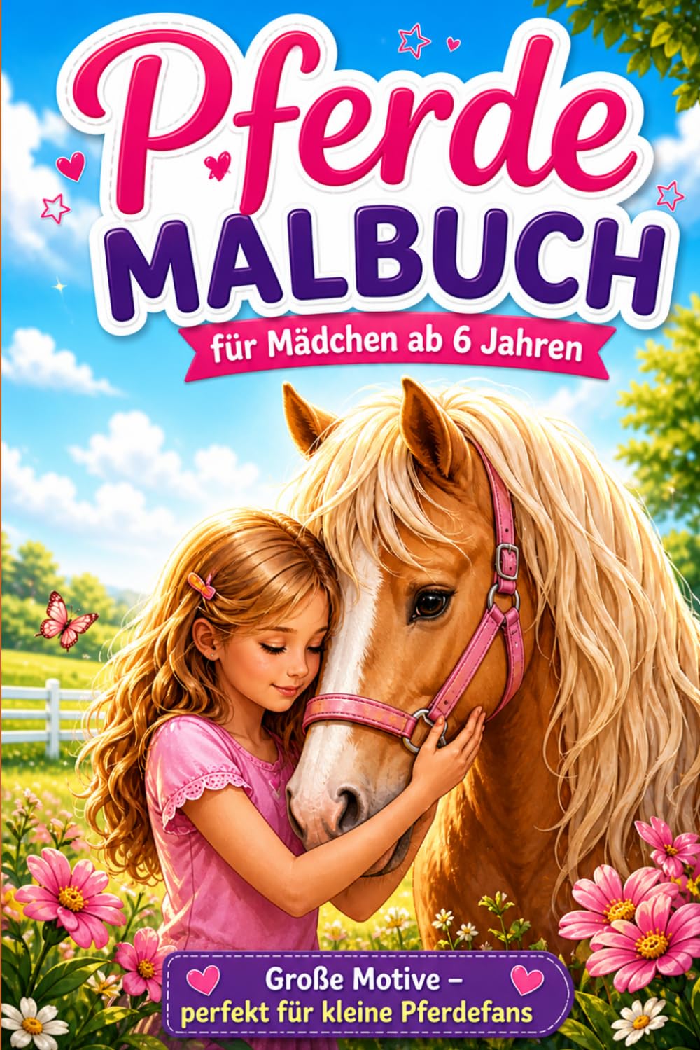 Mein großes Pferdetraum Malbuch: Malbuch für Pferdefans ab 6 Jahren