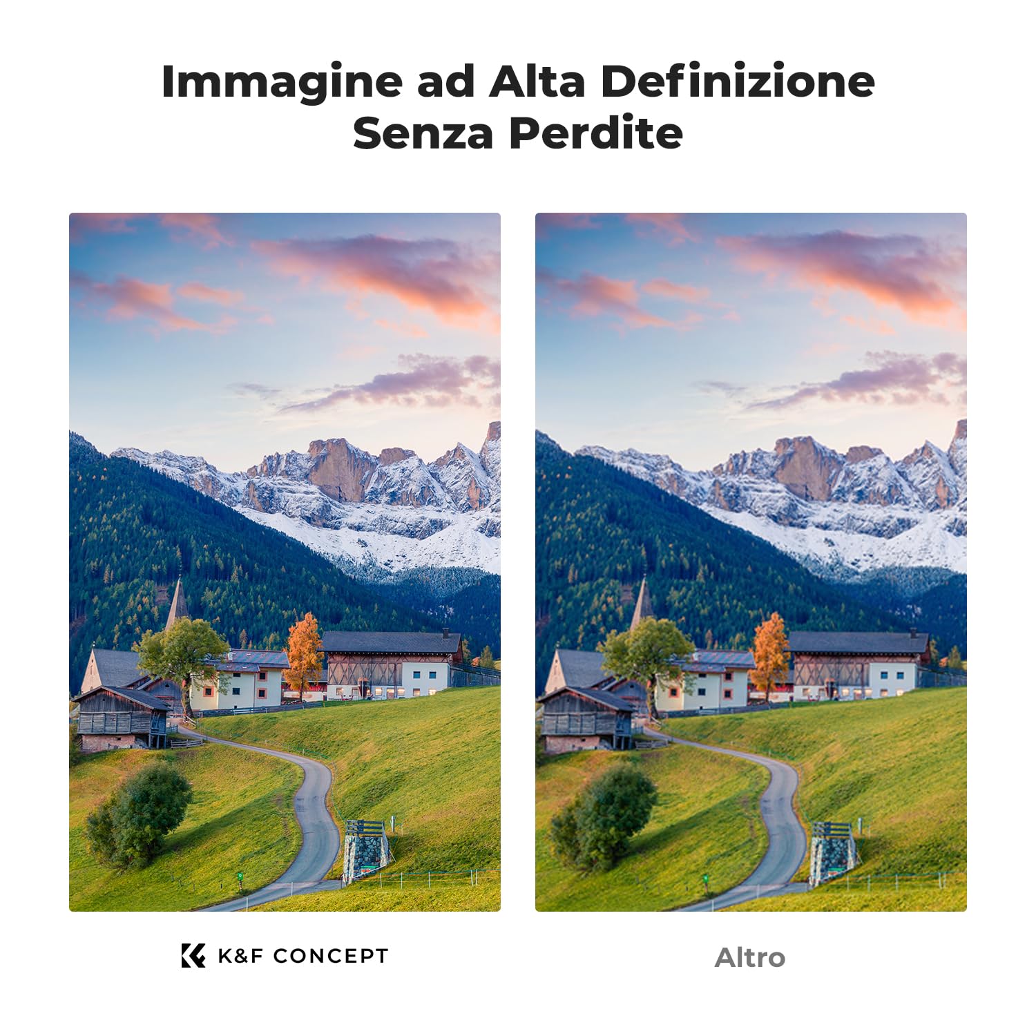 K&F CONCEPT Nano-D Filtro Variabile ND3-1000 (1.5-10 stops) Ultrasottili HD con 24 Strati Rivestimento Nano in Vetro Ottico per obiettivi 77mm