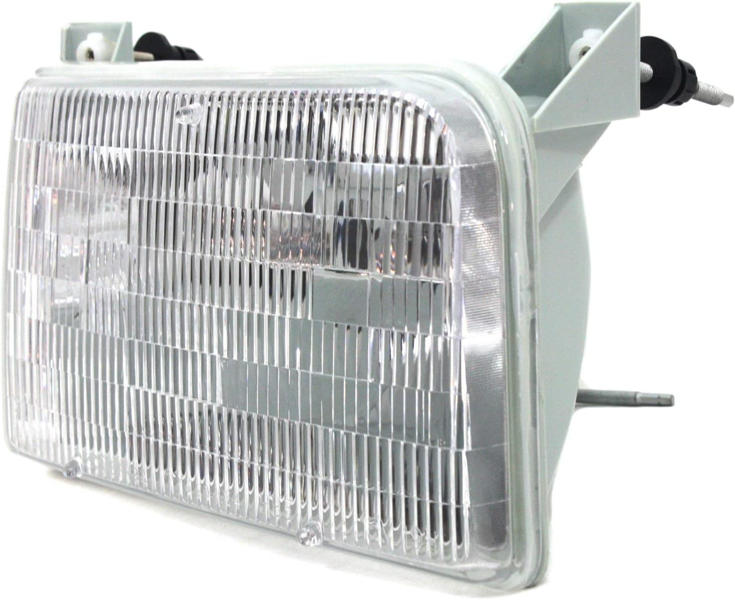 Evan Fischer Driver and Passenger Side Headlight for Ford F-150 1992-1997 Halogen With bulbs Replaces # F2TZ13008A, F2TZ13008B