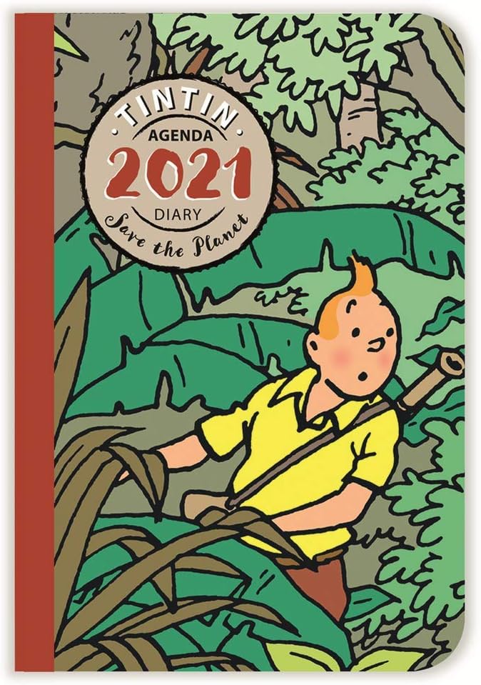 2021 Pocket diary agenda Tintin Save the Planet 10x16cm (24446)