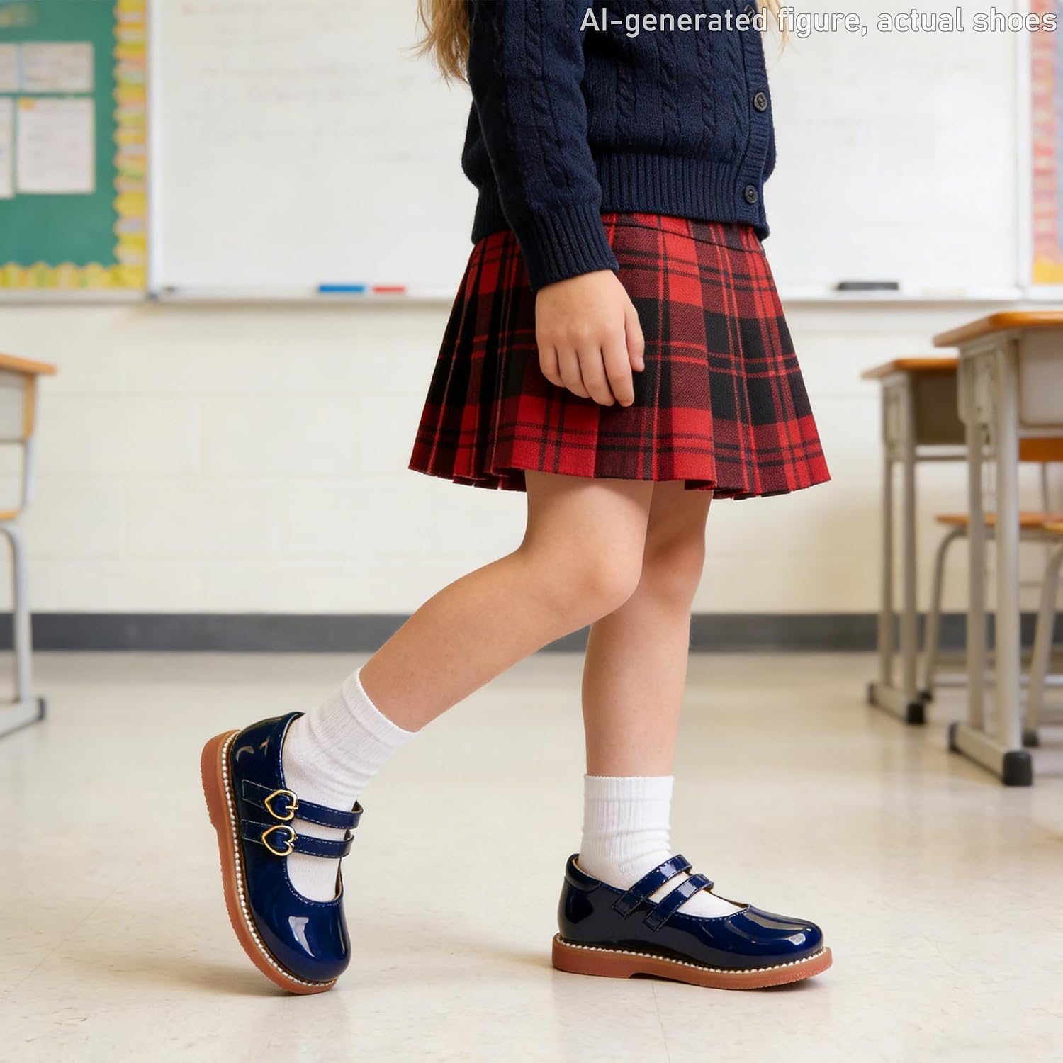 Flaryzone Toddler Girls Mary Jane School Uniform Oxfords Dress Shoes Flats