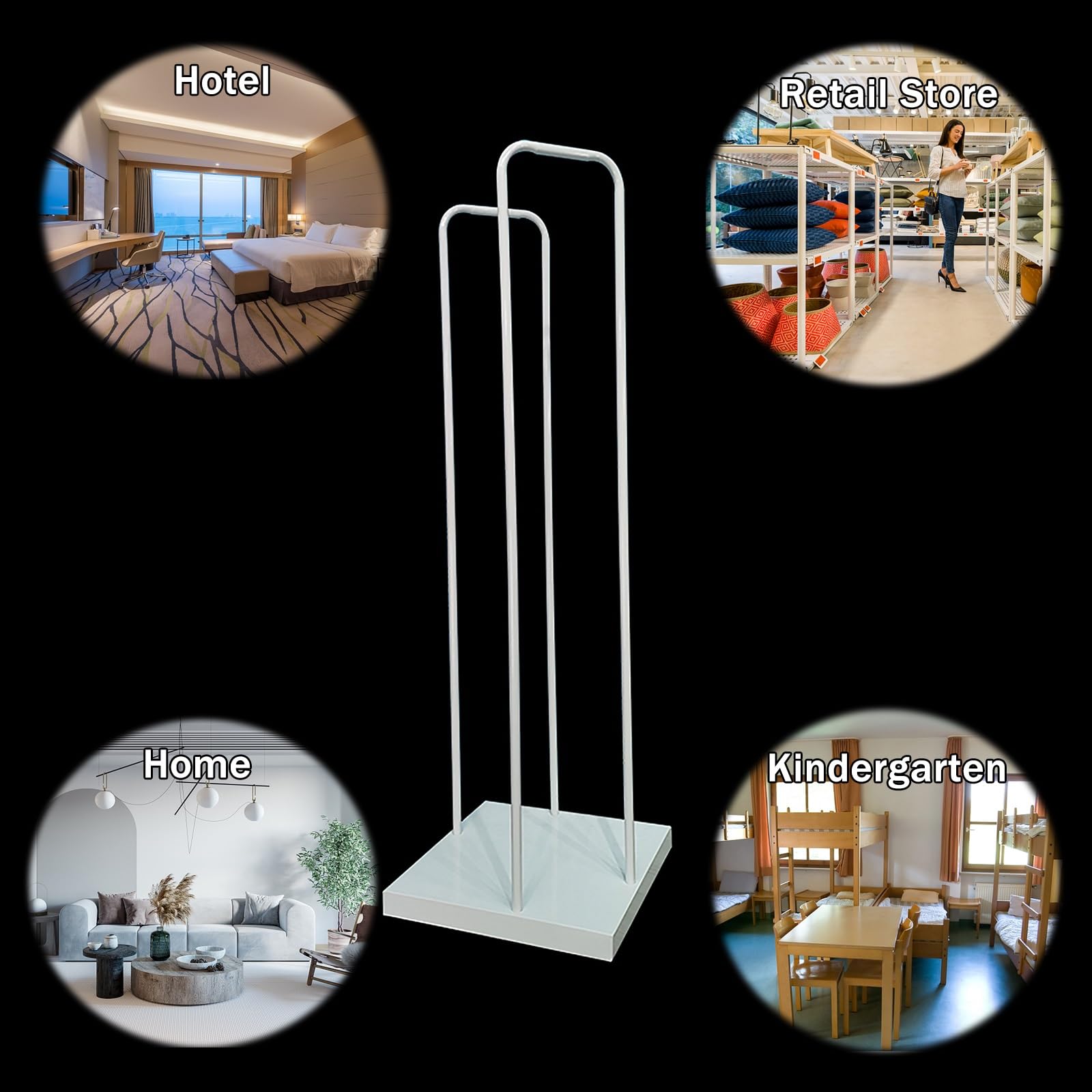 LZMZMQ Household Pillow Storage Rack for Bedroom, 56