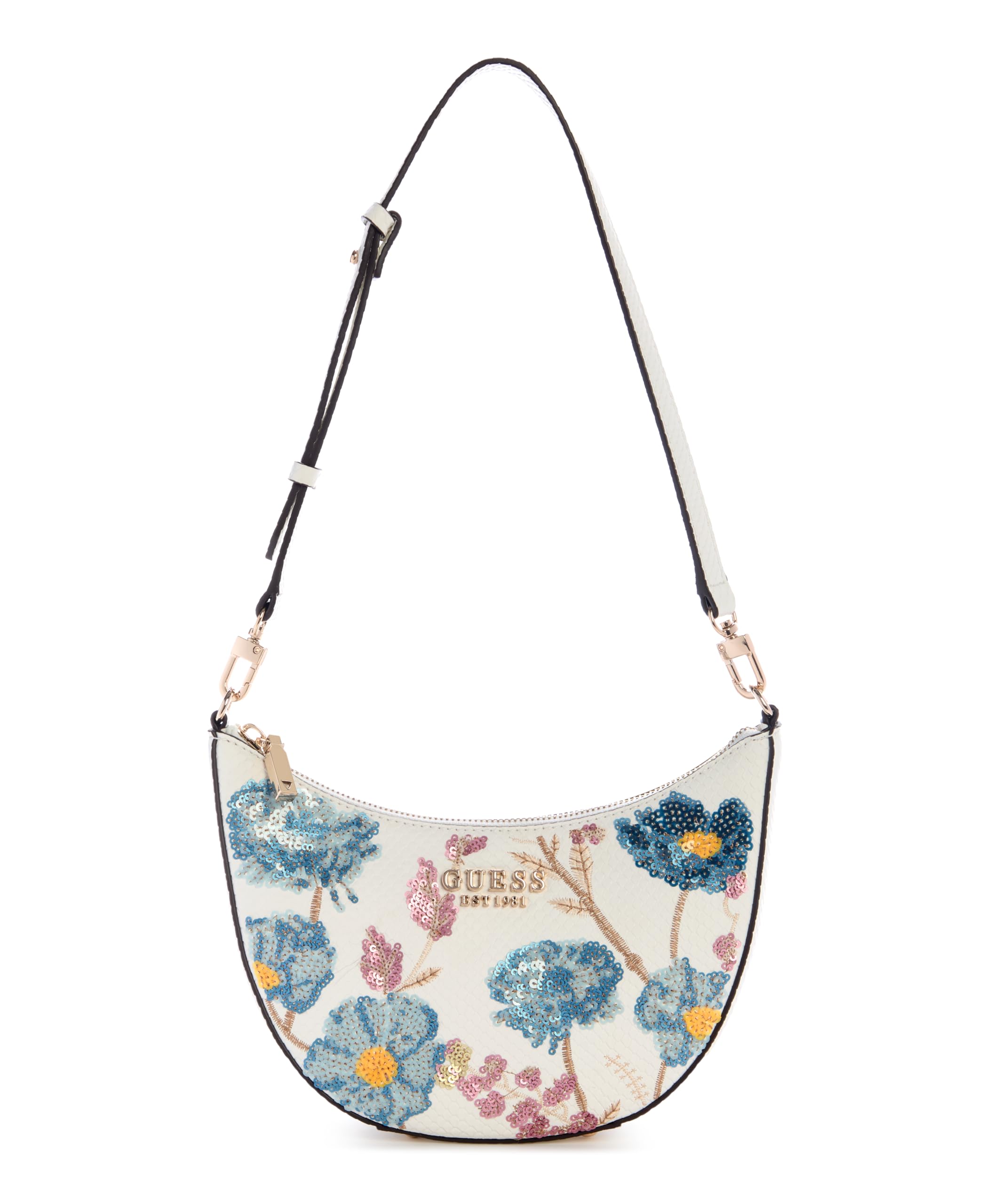 GUESS Zaria Mini Top Zip Shoulder Bag, Floral Multi