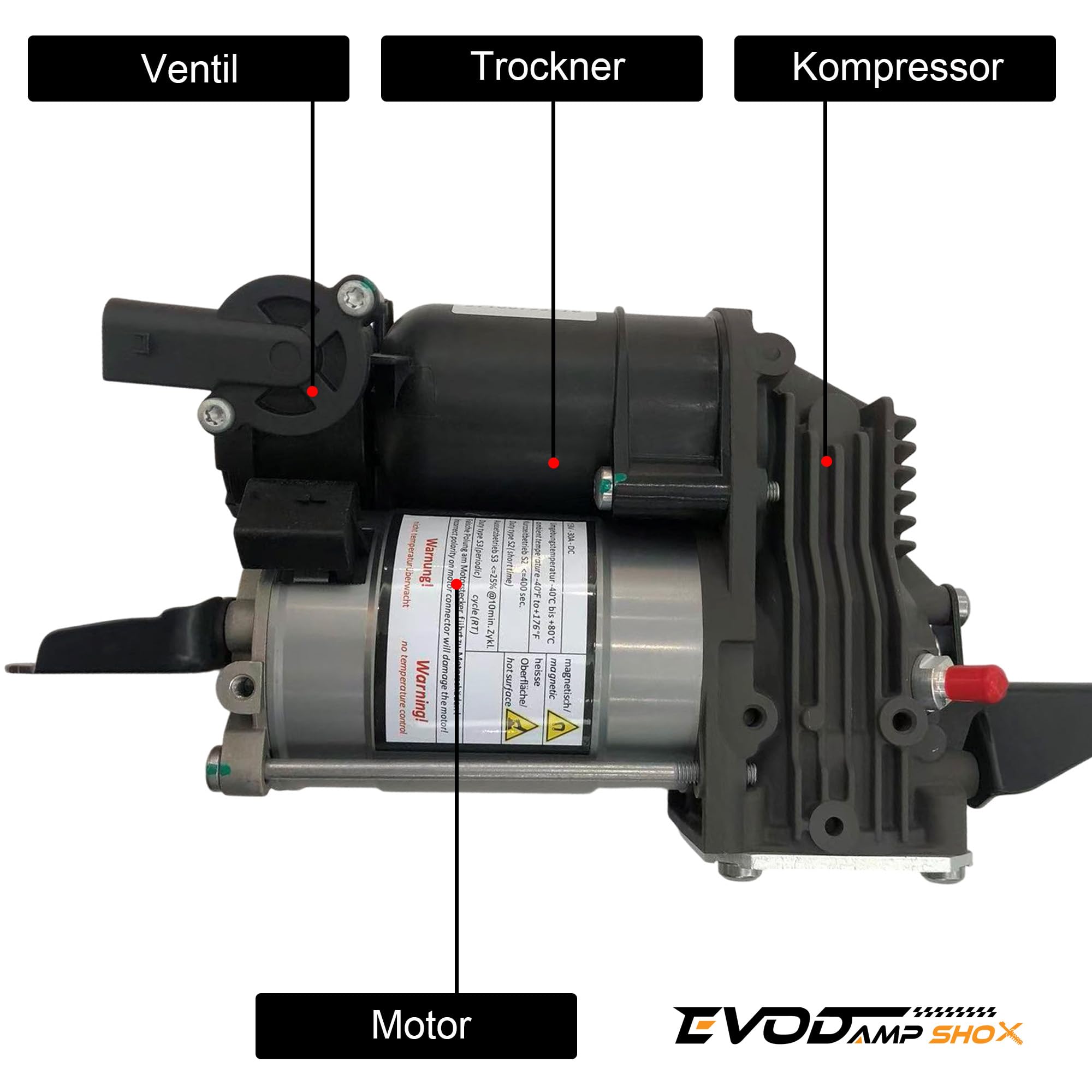 37206792855 Luftfederung Kompressor Niveauregulierung für BMW E61 5er Touring Kombi BJ 04-10 37106793778