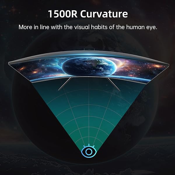 KTC 32 Inch 240Hz Curved Gaming Monitor, FHD 1080P 1500R HDR Gaming PC Monitor, FreeSync, Ultra-Fast 1ms Monitor for Gamer, 3500:1 Contrast, HDMI 2.0 x 2, DisplayPort 1.4 & USB 2.0, H32S17F - 5