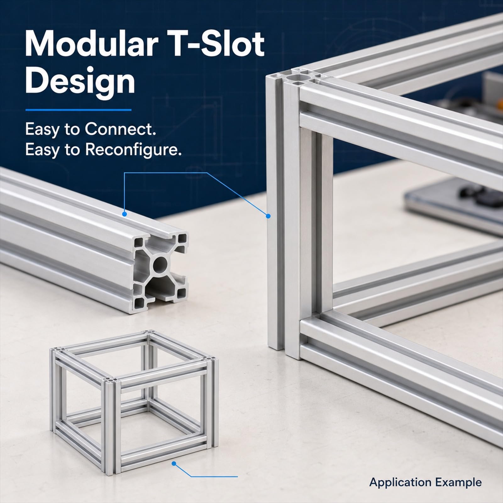 Perfil De Montaje Aluminio Ranura,Riel Lineal ConstruccióN Anodizado,Perfiles Modulares De ExtrusióN De Aluminio,Resistencia A La OxidacióN,para Impresoras 3D,Soportes Y Muebles