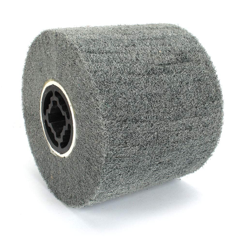 120x100mm Non-Woven Abrasive Flap Wire Drawing Polishing Burnishing Wheel for The Surface Treatment of Metal Products