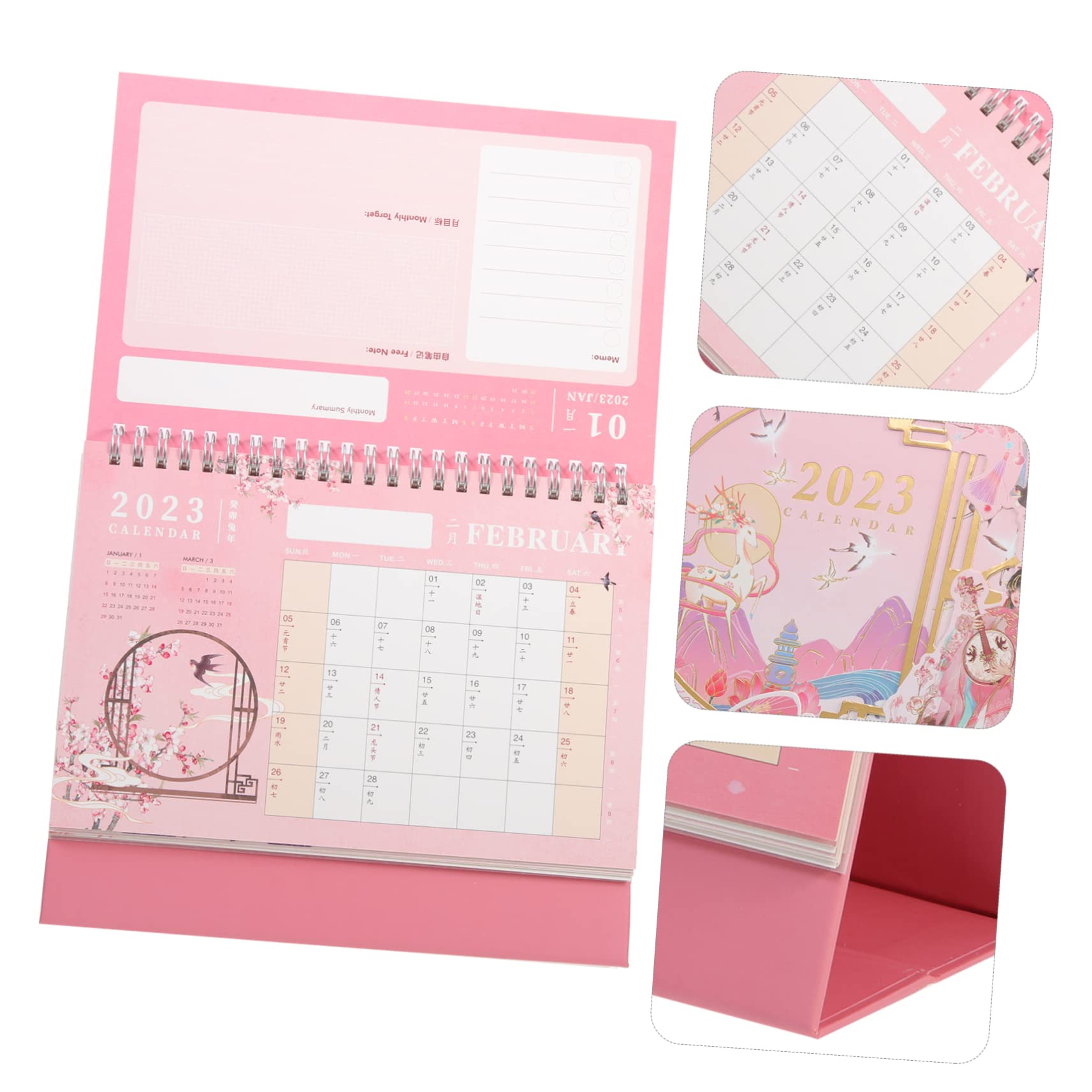 VILLCASE 5pezzi Decorativo Per Scrivania Planner Mensile Per Decorazione e Casa Per e
