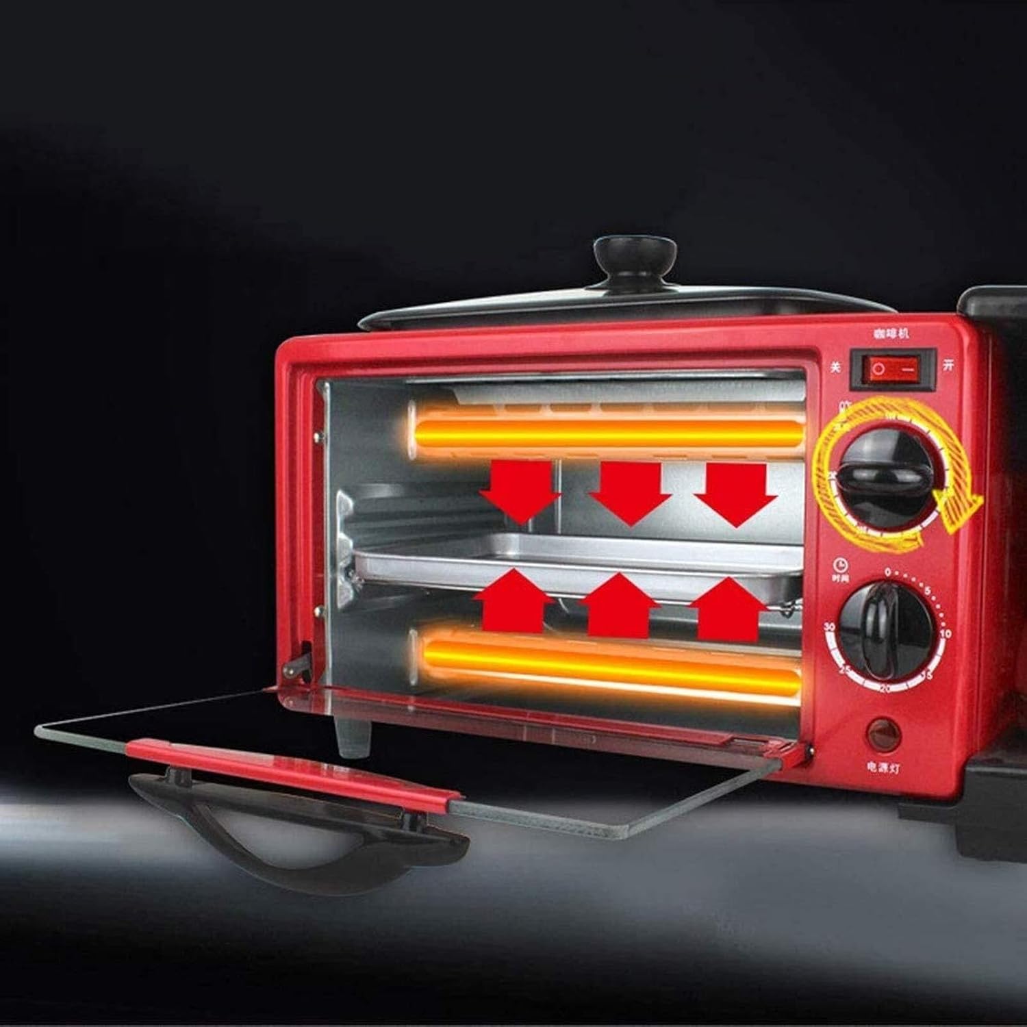 3in1 Breakfast Machine, Bread Breakfast Machine, Multifunction Home Breakfast Machine,Oven Bread Baking Machine