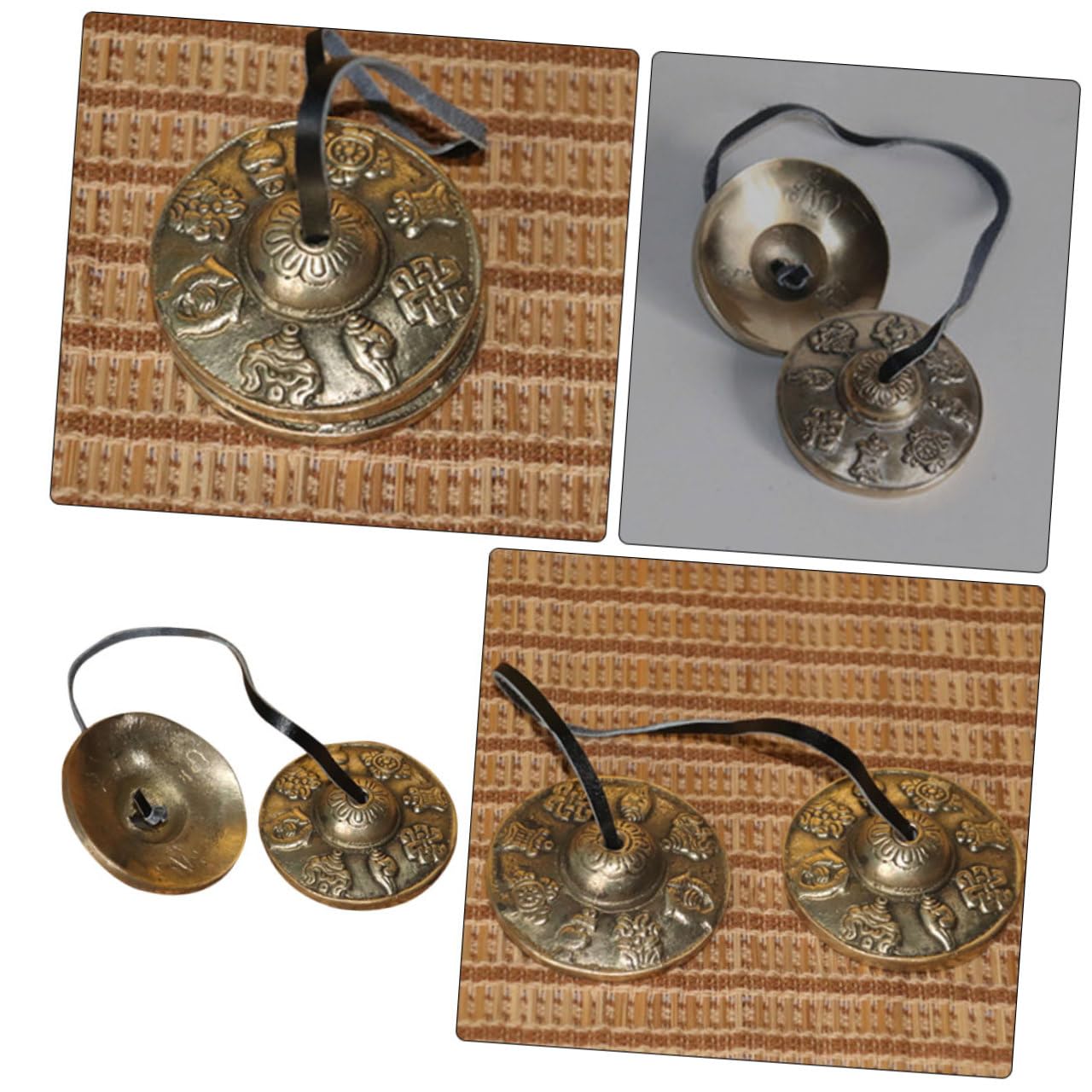 Nepal Meditationsbeckenglocke Aus Kupfer Paar Percussion Instrument Für Yoga Klangheilung Und Achtsamkeit Leicht Und Tragbar