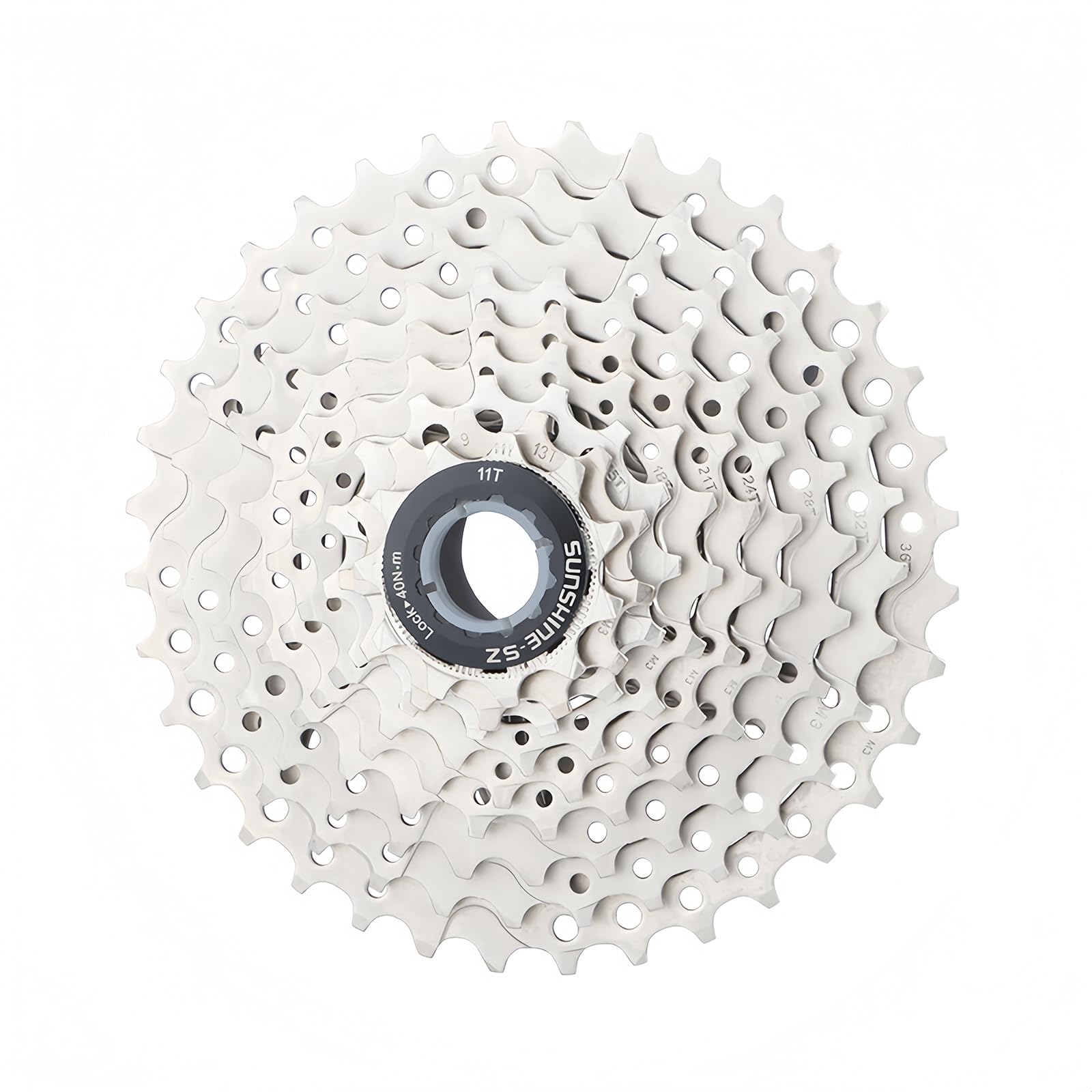 8/9/10/11/12 Speed Bike Freewheel, Lightweight Bike Cassette Sprocket, 11-32/36/40/42/46/50T Bicycle Cassette Freewheel for Mountain Bikes MTB (9 Speed, 11-32T)