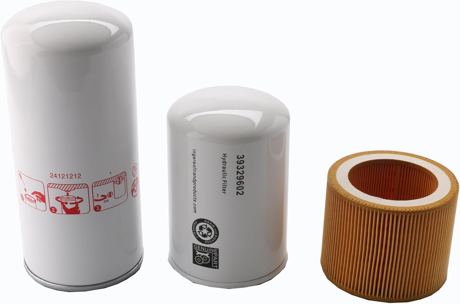 Air Compressor Filter Kit 24121212 39329602 88171913 Replacement for SSR UP5/UP6/UP6-5/UP6-15C - Includes Oil Separator, Oil Filter & Air Filter