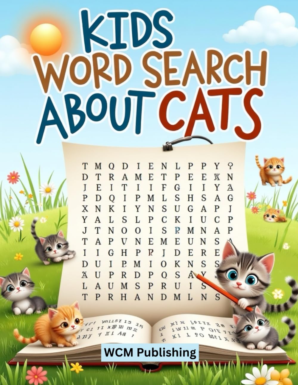 Kids Word Search - Cats: Fun and Educational Cat-Themed Word Search Puzzles for Kids