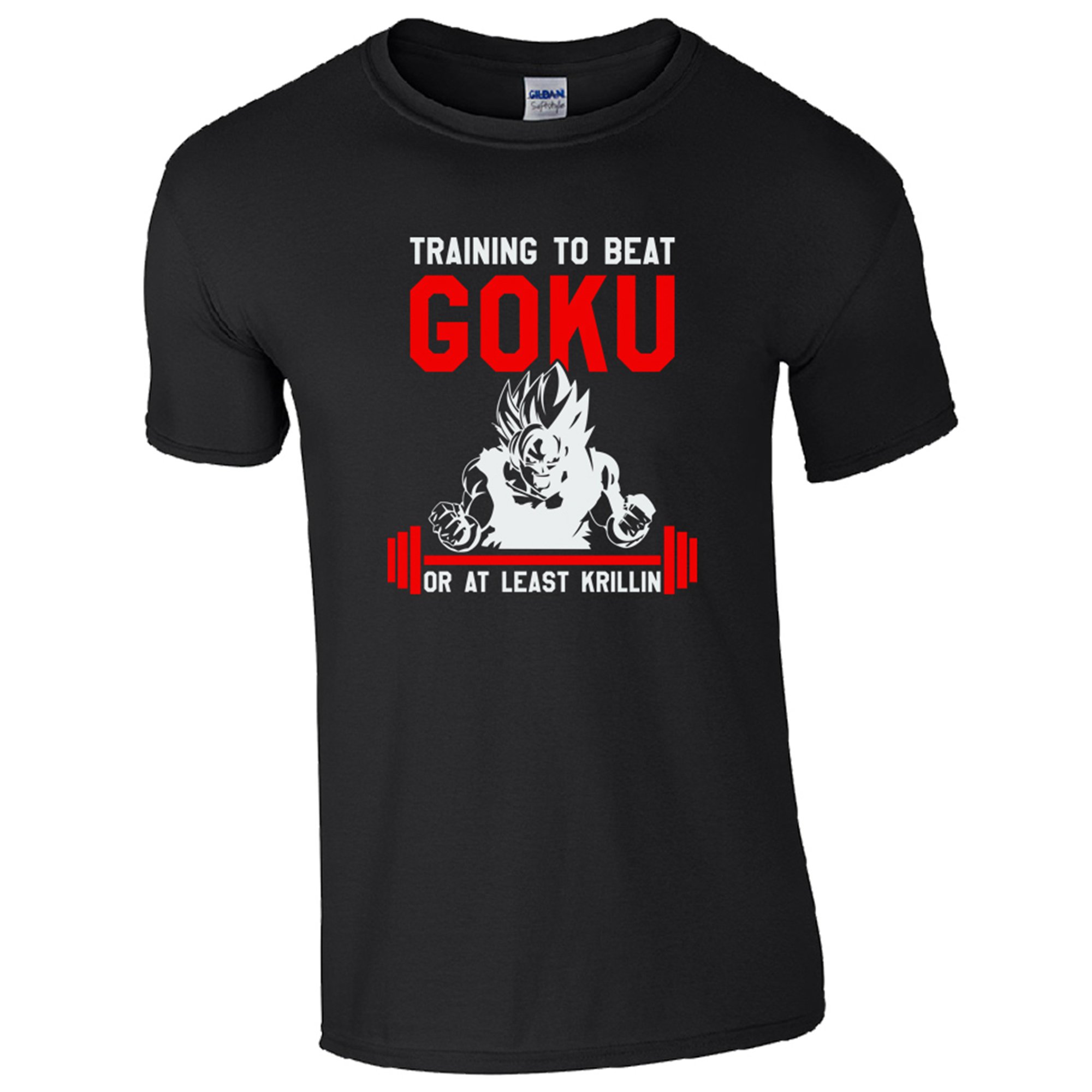 Training to Beat Goku Unisex Black T Shirt