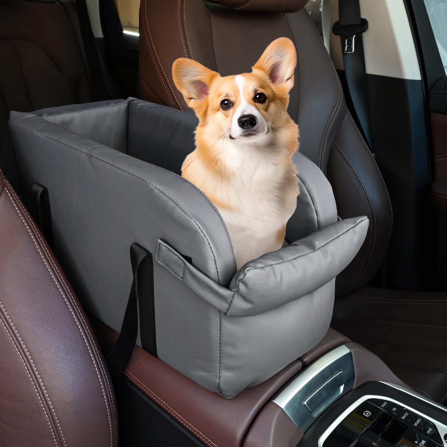 【2025年新登場】犬 ドライブボックス 車 ペットドライブボックス 犬シート車 アームレストボックス 助手席 飛び出し防止 Eppinn 小型犬 猫 車用 ベッド ドライブベッド カー用品 お出かけ おしゃれ 車載用 旅行 アウトドア 滑り止め