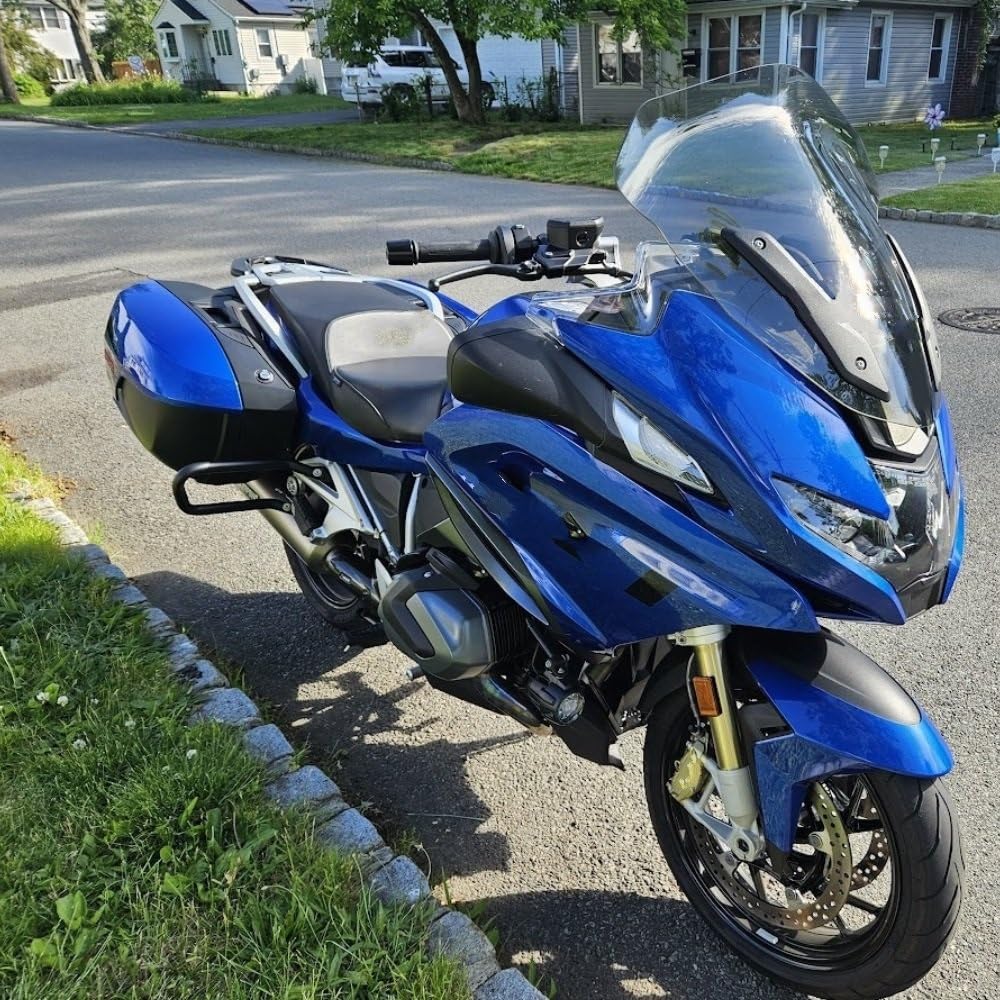 powietrzadeflektor Pasuje do akcesoriów BMW R 1250 RT Zwiększone deflektory wiatru 2021-2024 R1250RT Motocykl Przedni podwyższony deflektor Przednia szyba motocyklowa(Smoky gray)