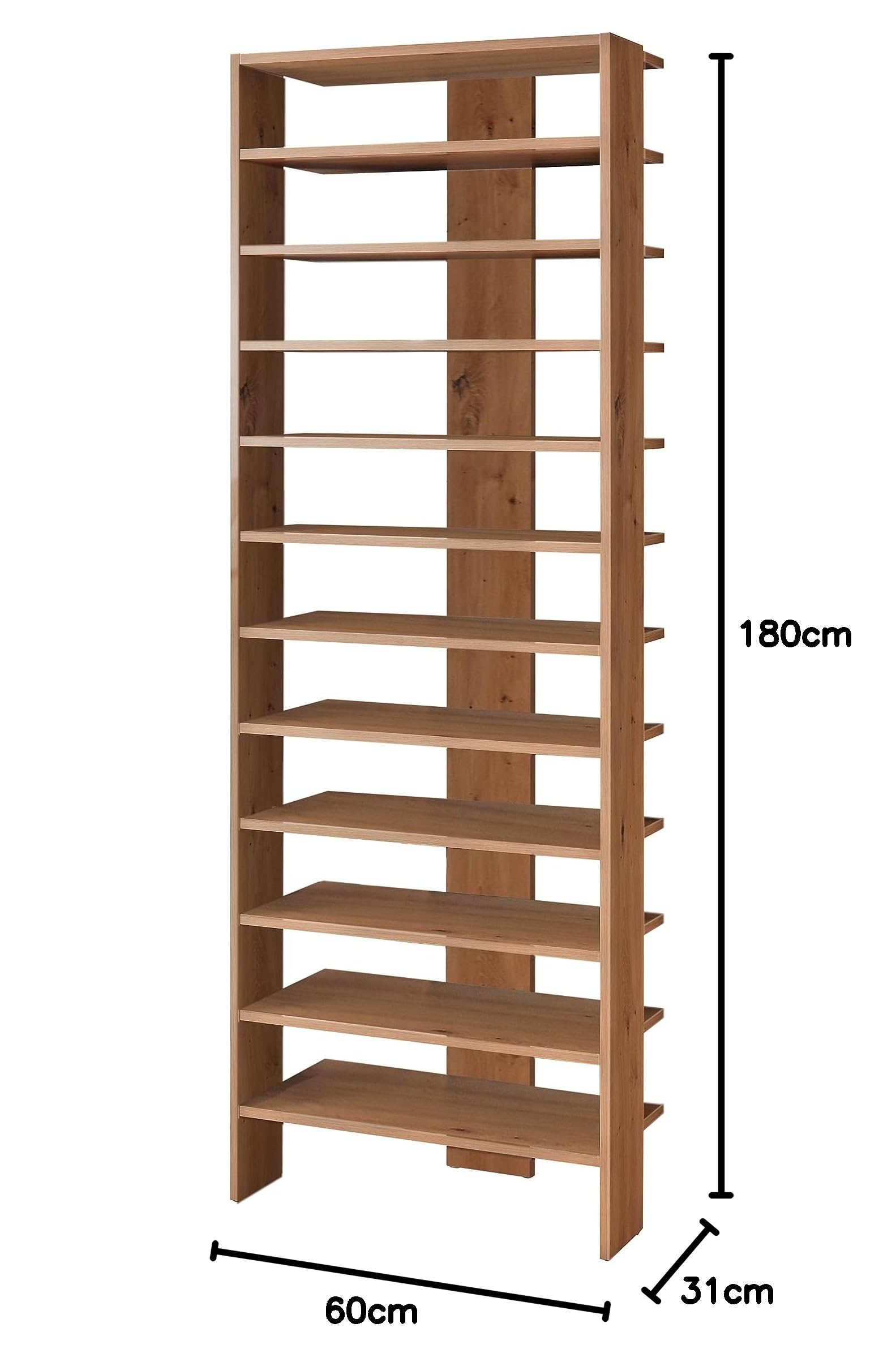 Casâme Copy of Etagere Murale 5 Planches Bois Naturel