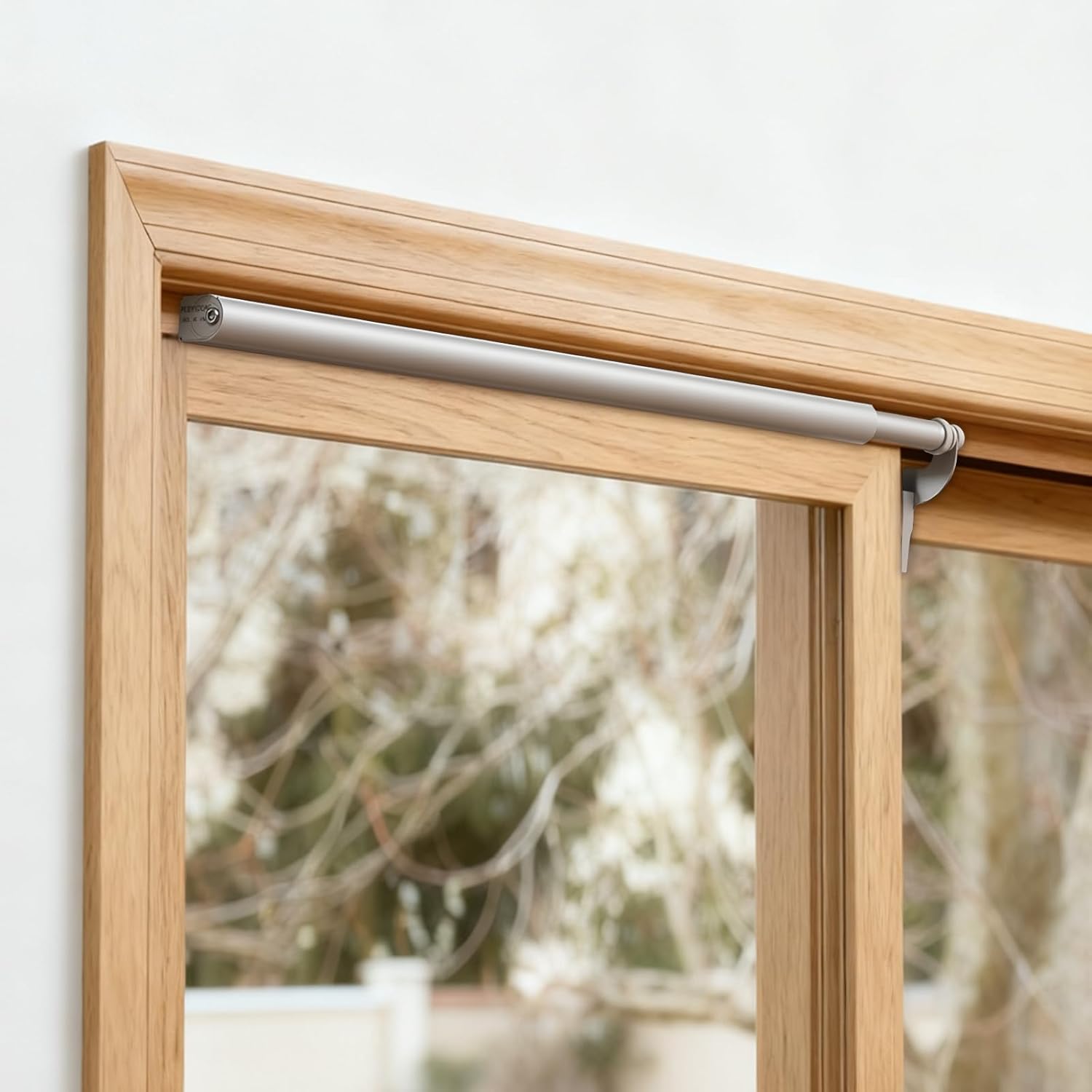 Automatic Sliding Door Closer: Heavy Duty Pneumatic Door Soft Closers No Slam - Adjustable Sliding Speed - Suitable for Home/Commercial, 29.5 to 51" Doors in Patios, Balconies, Indoor Spaces