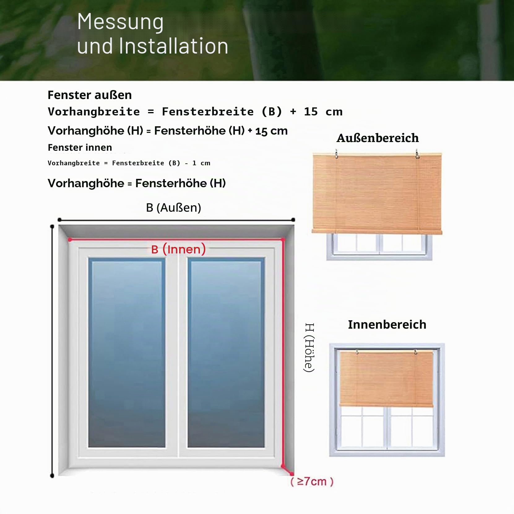 Retro-Rollo aus Bambus, Rollo aus natürlichem Bambus, Verdunkelungsrollo, Rollo aus Naturholz, Rollo verstellbar für Gewächshaus Pavillon