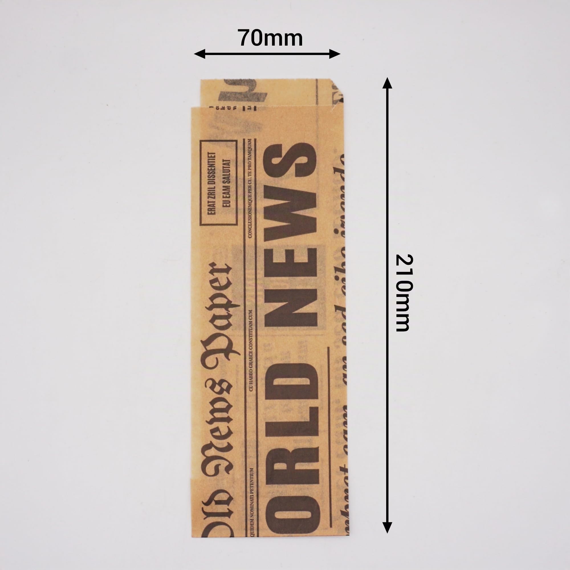 SKIR'CO Lot de 500 sacs en papier pour emballage alimentaire 7 x 21 cm, sacs résistants à la graisse pour hot-dog