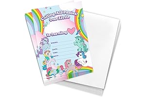 Desert Cactus My Little Pony Birthday Invitations for Kids