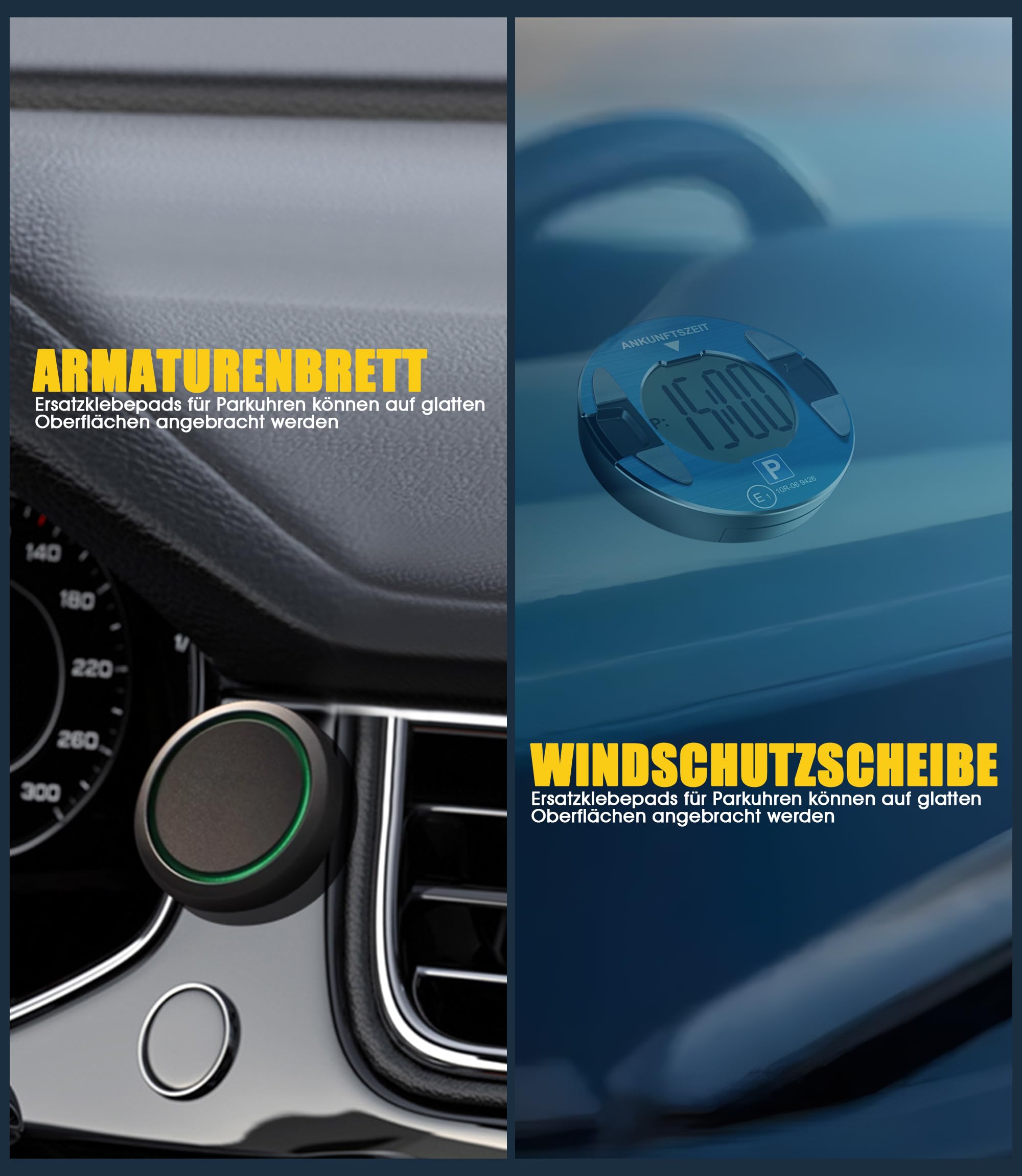 Piastre Metalliche Adesive ALAFLY 6 Pezzi - Compatibili OOONO Park/CO-Driver, Magnetiche Per Parabrezza - Foto 6