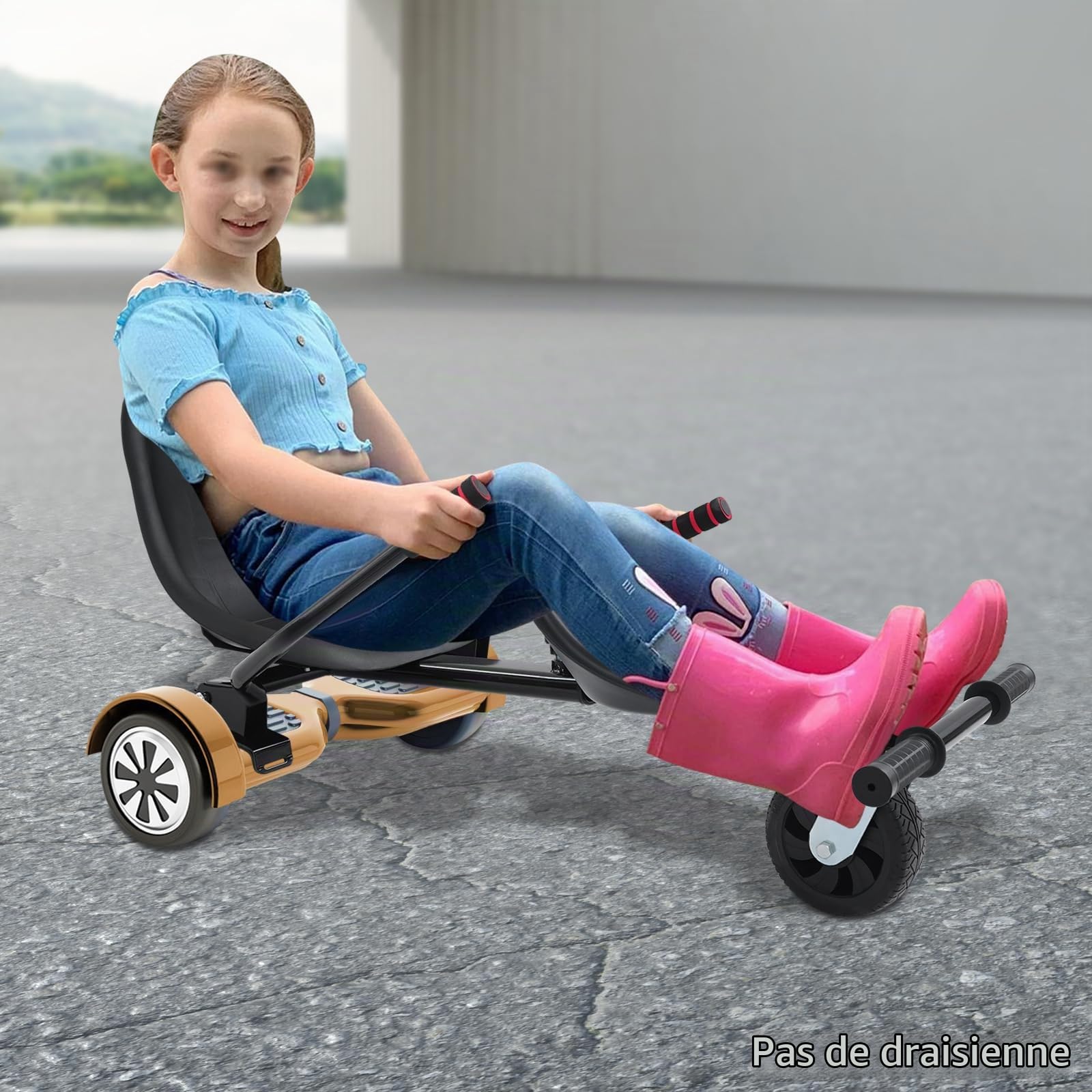 Siège d'hoverboard pour double personnes, kit de transformation pour hovercart de 6,5 à 10 pouces, cadre réglable