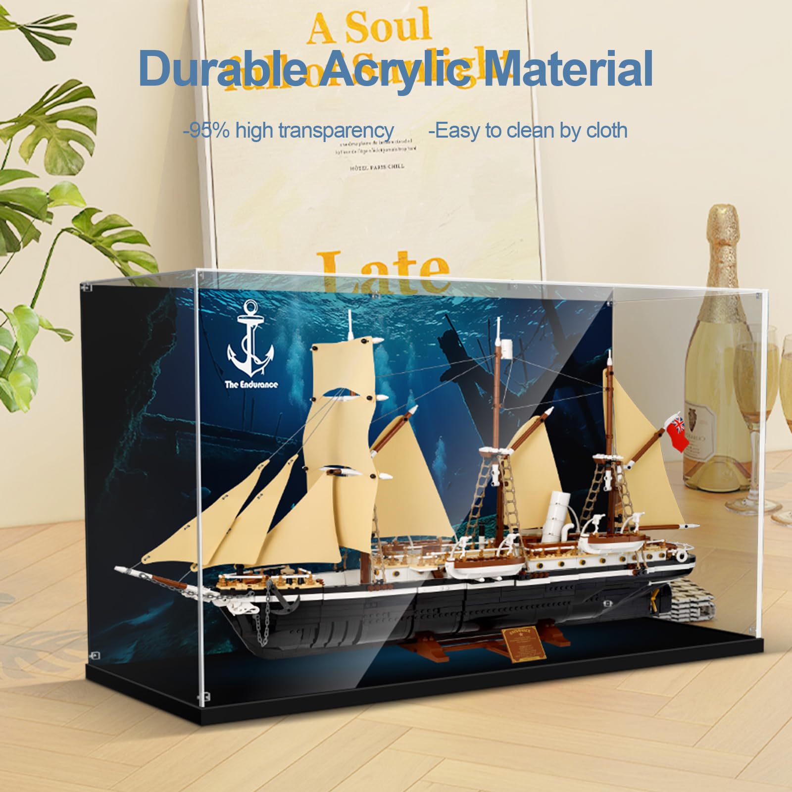 Amazon.com: Acrylic Display Case for Lego Endurance Ship,Clear