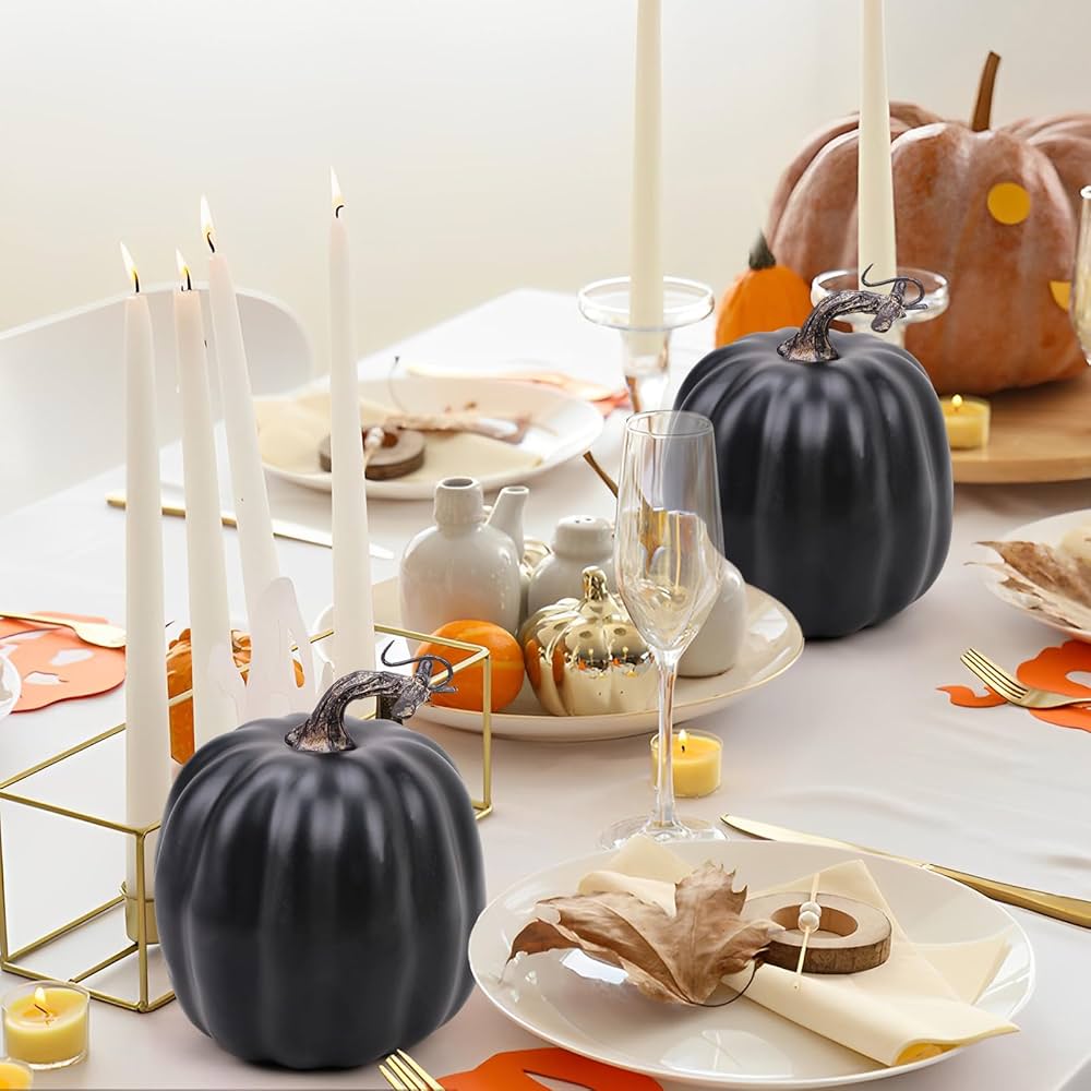 Gresorth 6pcs Fake White Pumpkins Fall Autumn Halloween Christmas Decoration | Seychelles