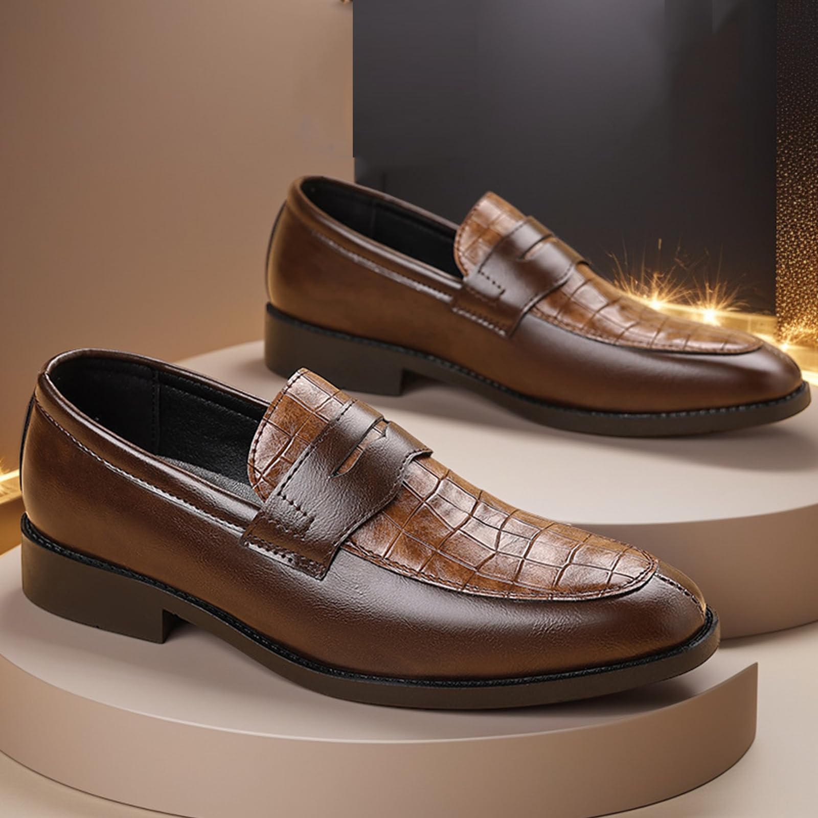 Mocassini da Uomo in Pelle Scarpe Eleganti | comodi, resistenti, antiscivolo, matrimoni, attività, formali, Business, all'aperto